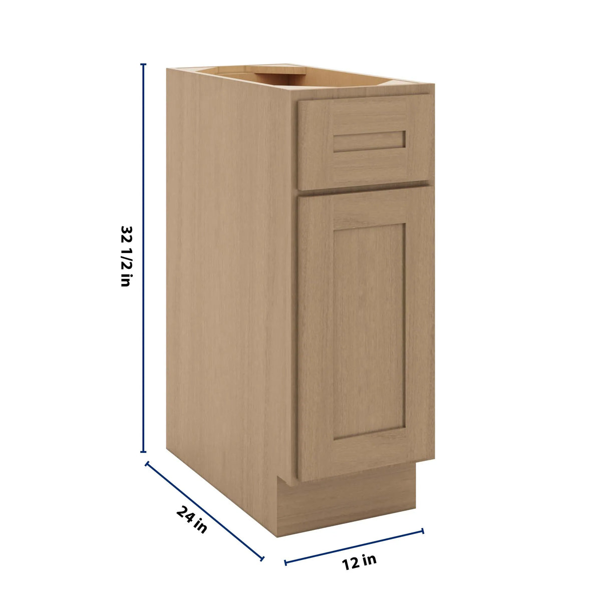 CNC Luxor 5-Piece Harvest 12" W X 32 1/2" H Single Door Base Cabinet