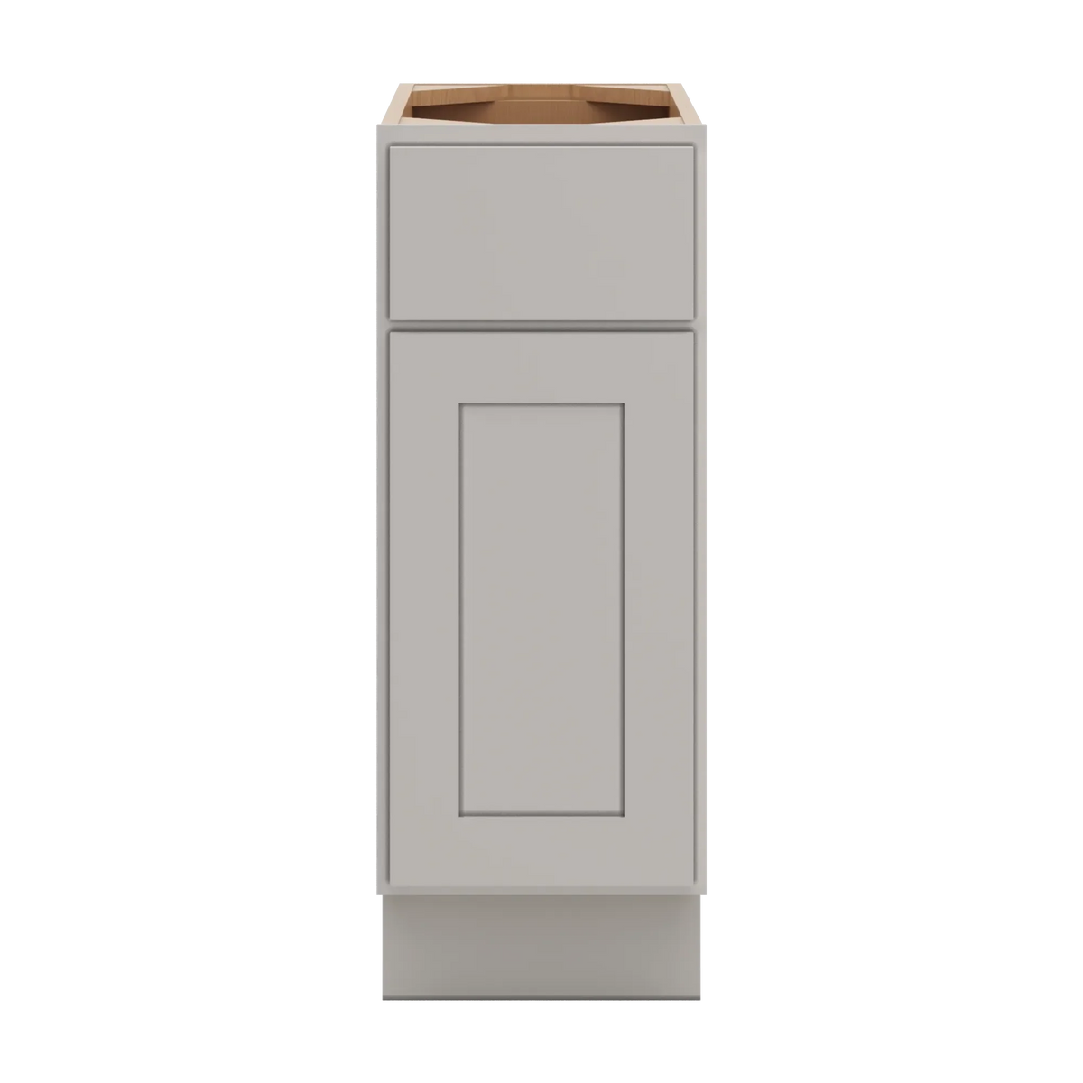 cnc luxor misty grey 12 w x 32 1 2 h single door base cabinet