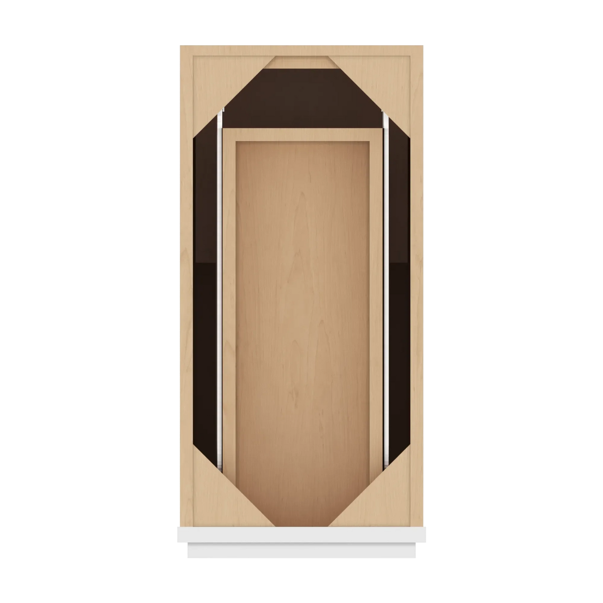 cnc luxor white 12 w single door base cabinet
