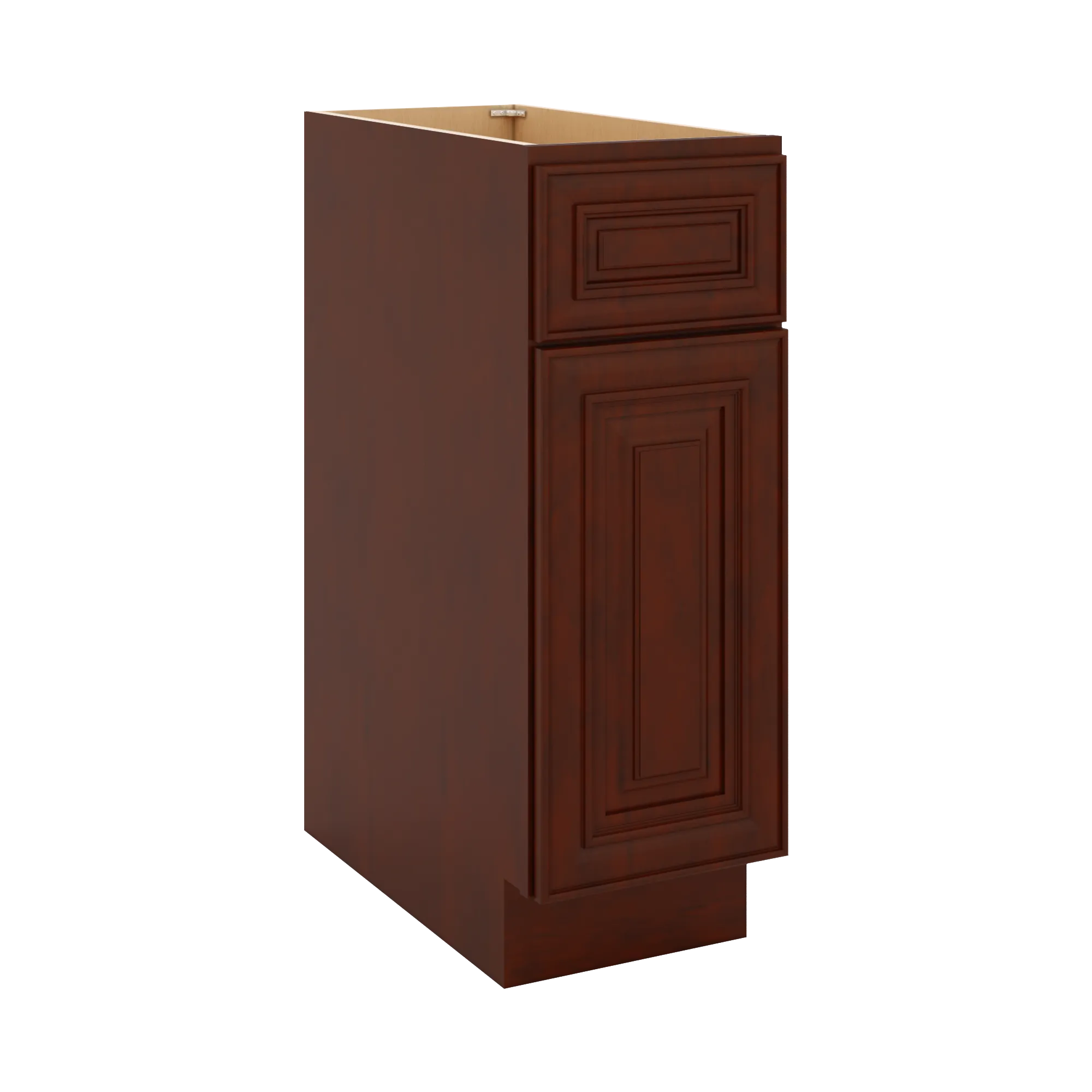 J&K Mahogany J5 Single Door Standard Base Cabinet - 12" W