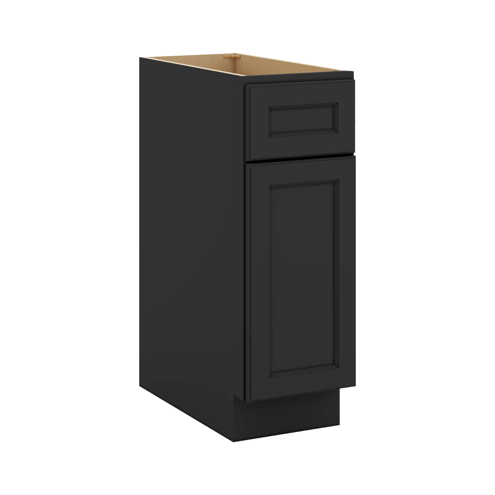 J&K Charcoal E2 Single Door Standard Base Cabinet - 12" W