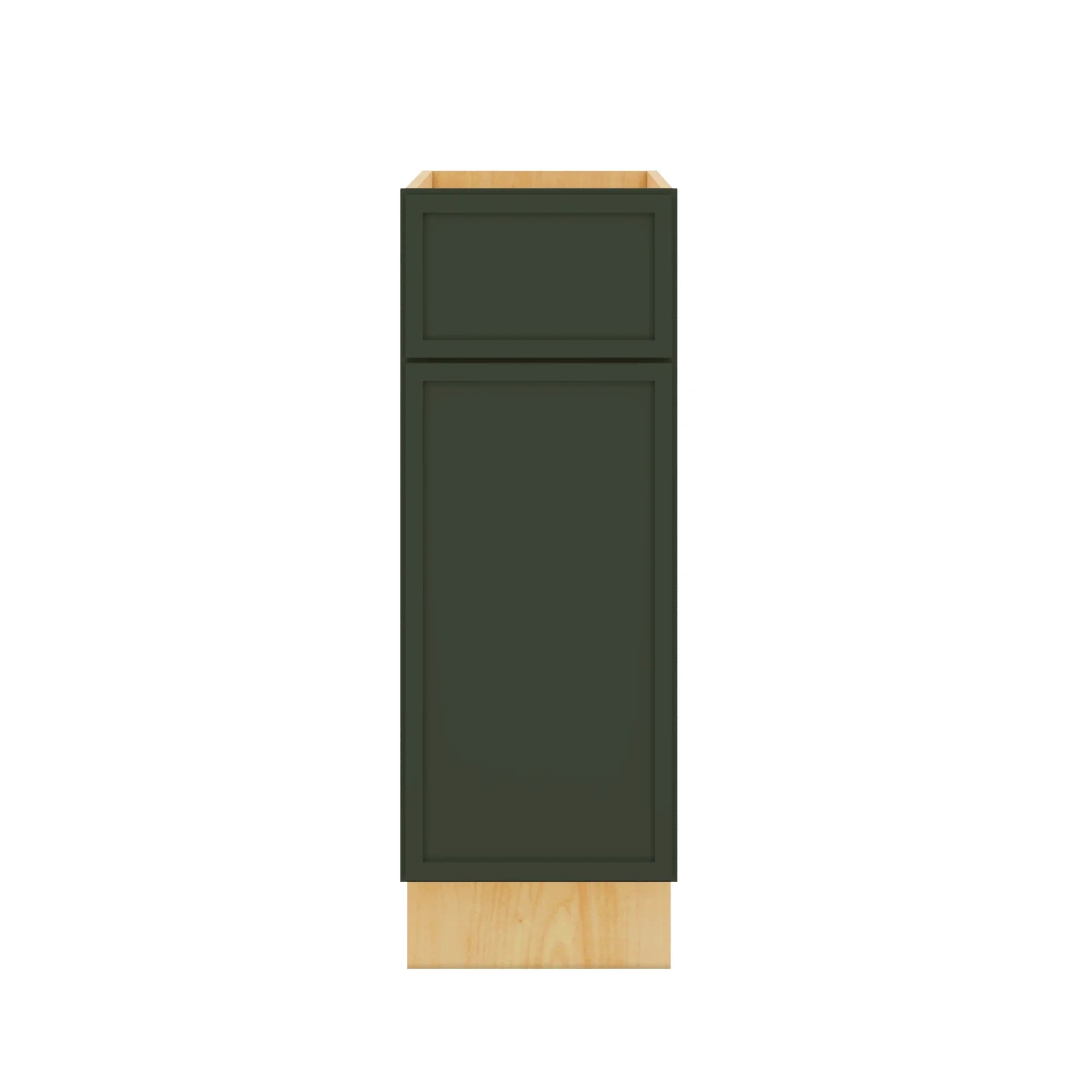 Modernform Cabinet Slim Sage Green 12" W X 34 1/2" H X 24" D Single Door Base Cabinet