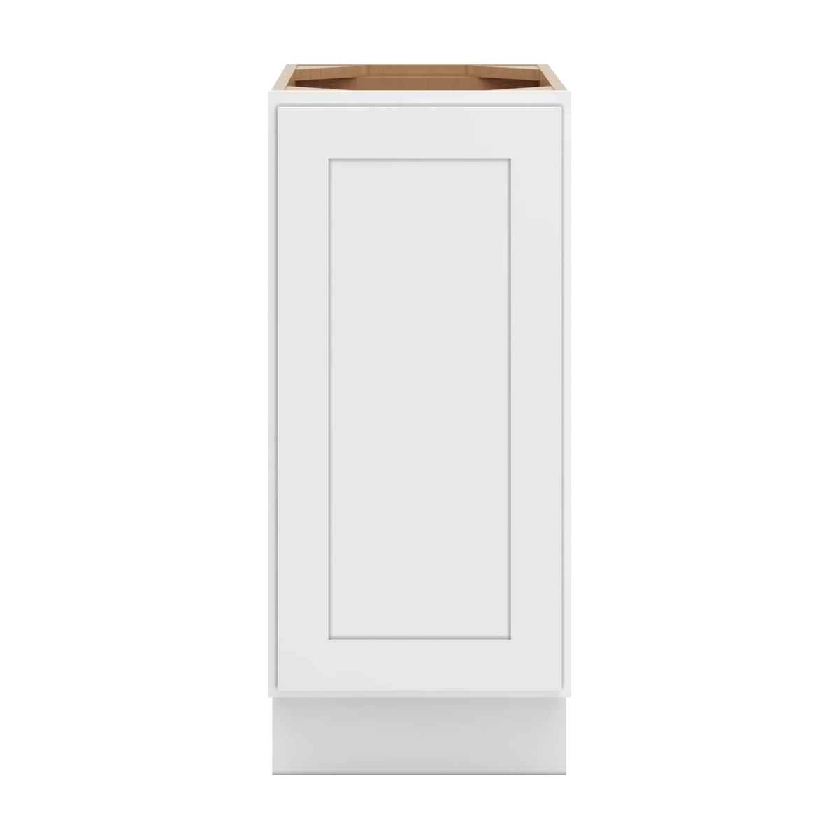 cnc luxor white 15 w full height single door base cabinet w 1 pullout shelf