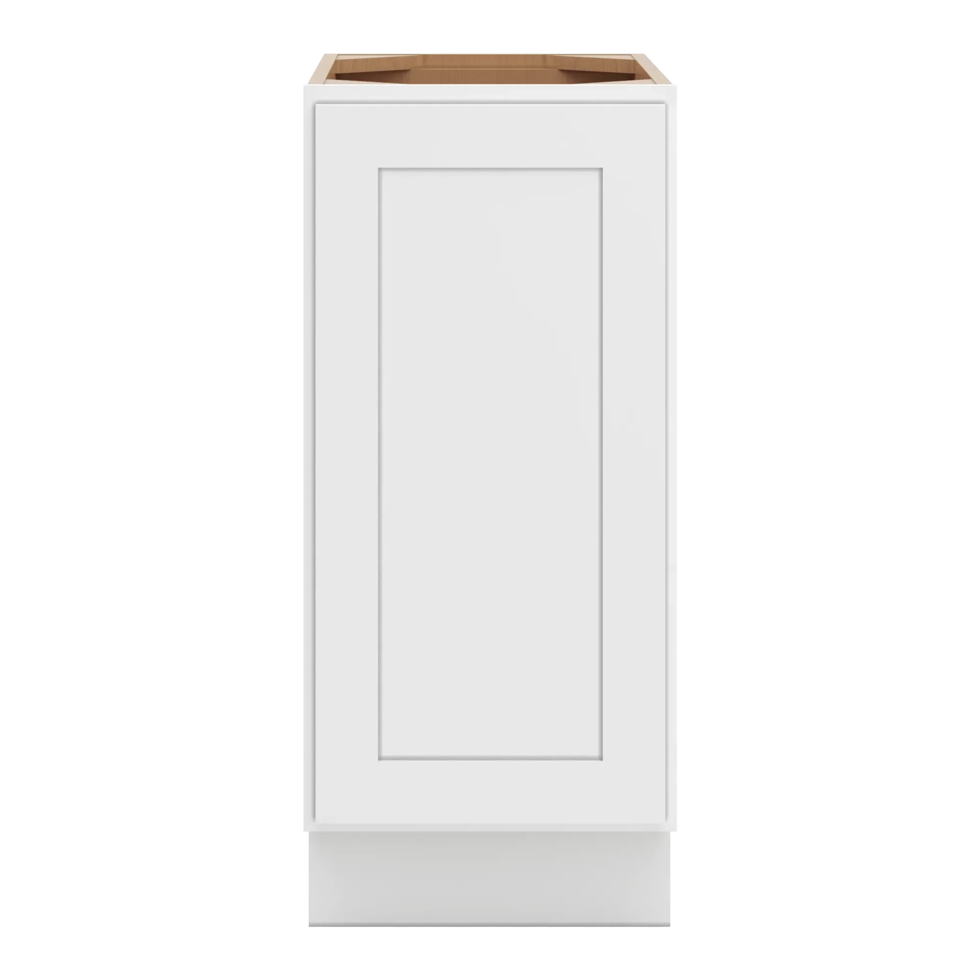 cnc luxor 5 piece white 15 w full height single door base cabinet w 2 pullout shelf