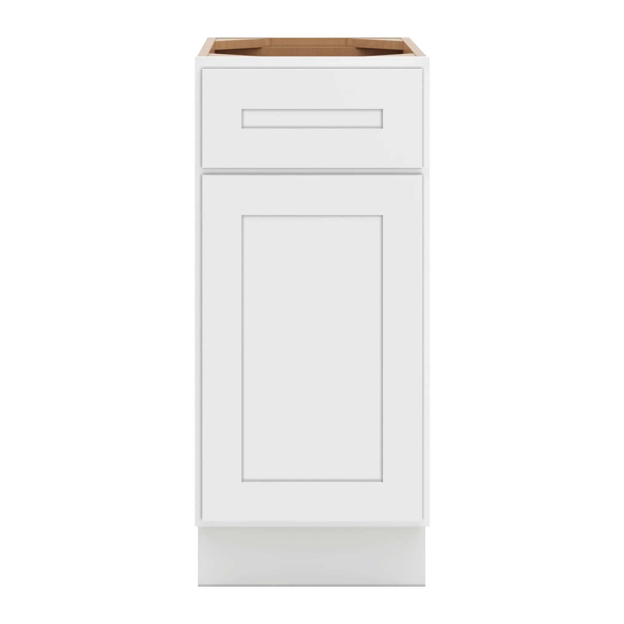 cnc luxor 5 piece white 15 w single door base cabinet w 1 pullout shelf
