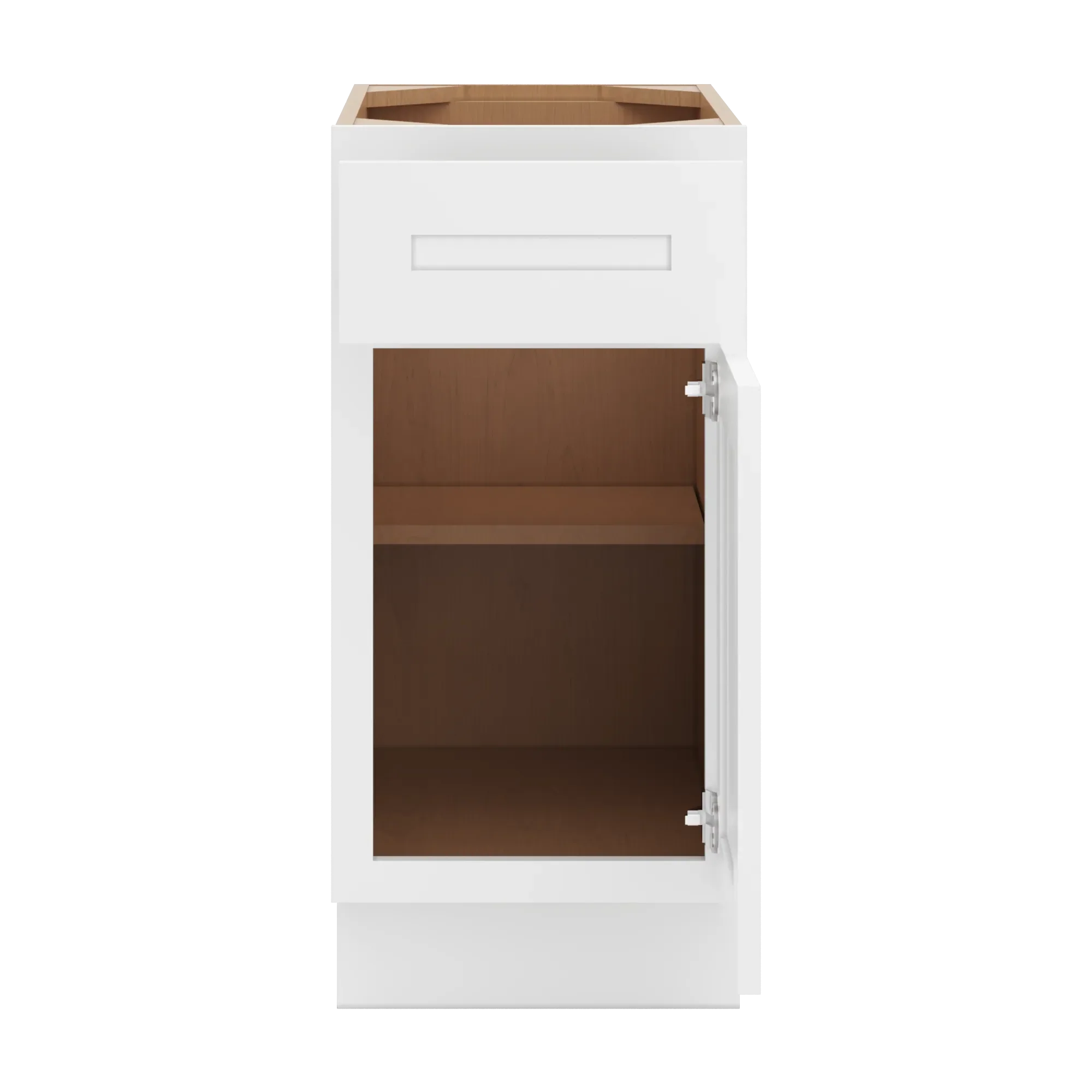 cnc luxor 5 piece white 15 w x 32 1 2 h single door base cabinet