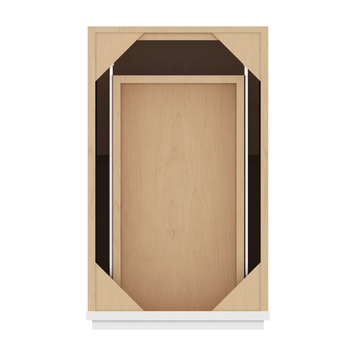 cnc luxor white 15 w x 32 1 2 h single door base cabinet