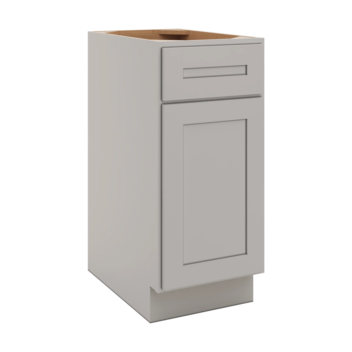 CNC Luxor 5-Piece Misty Grey 15" W Single Door Base Cabinet