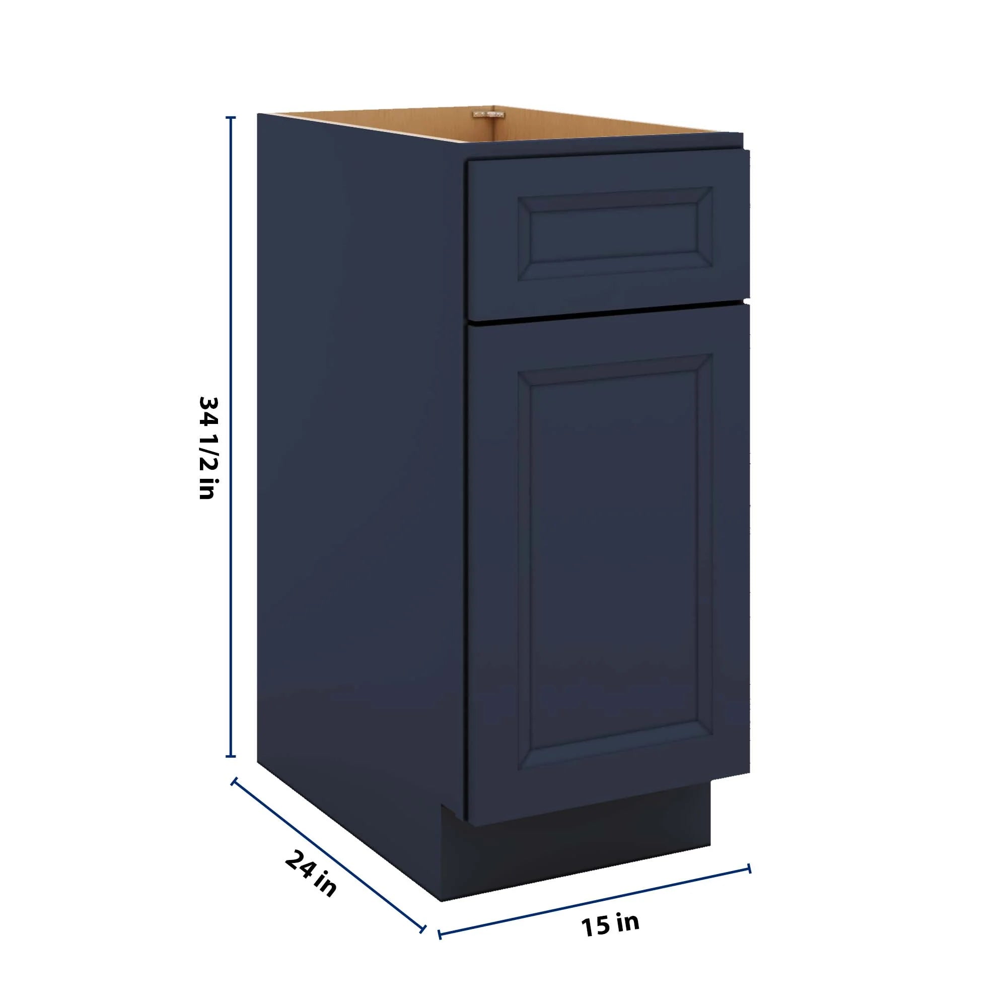 J&K Naval B7 Single Door Standard Base Cabinet - 15" W