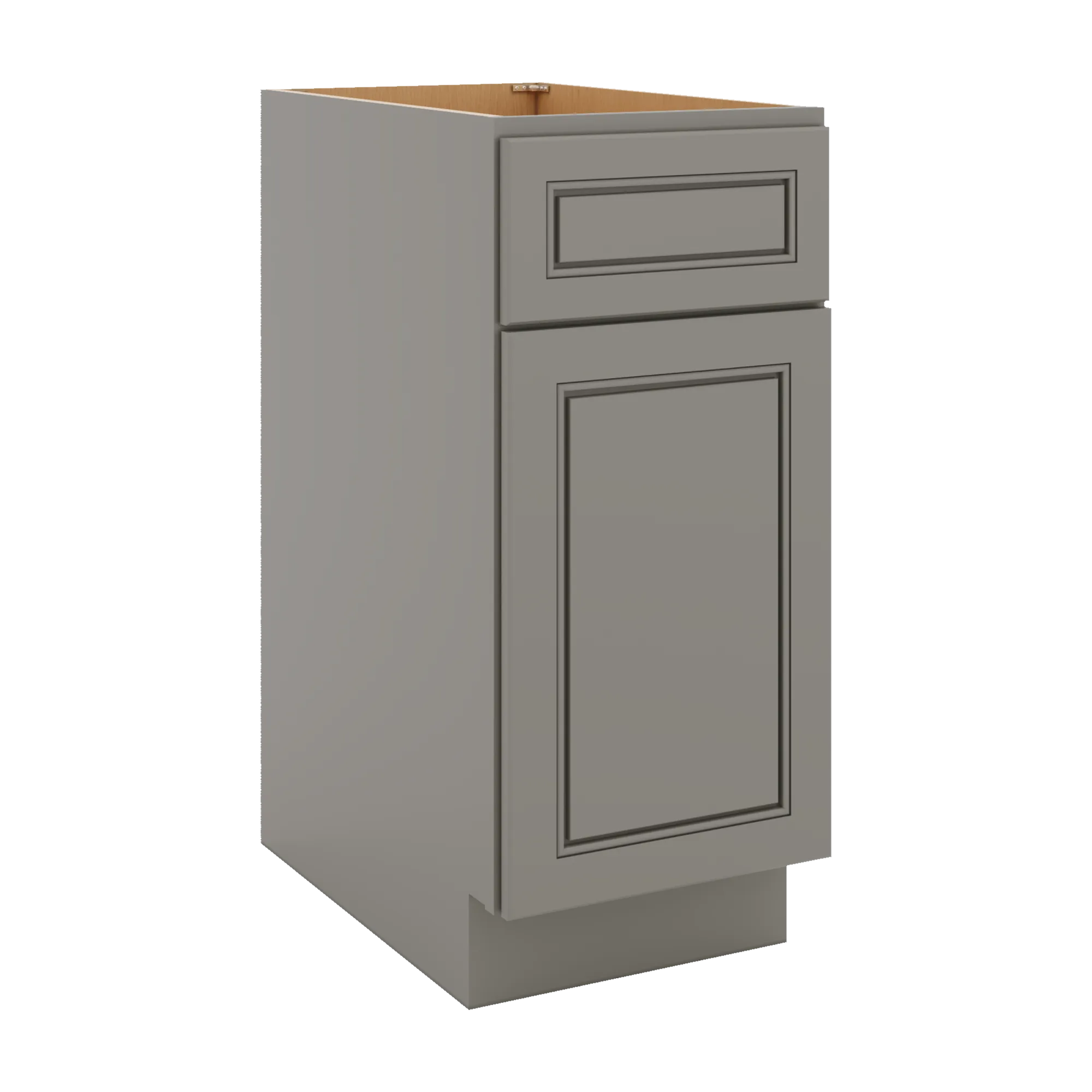 J&K Greige K3 Single Door Standard Base Cabinet - 15" W