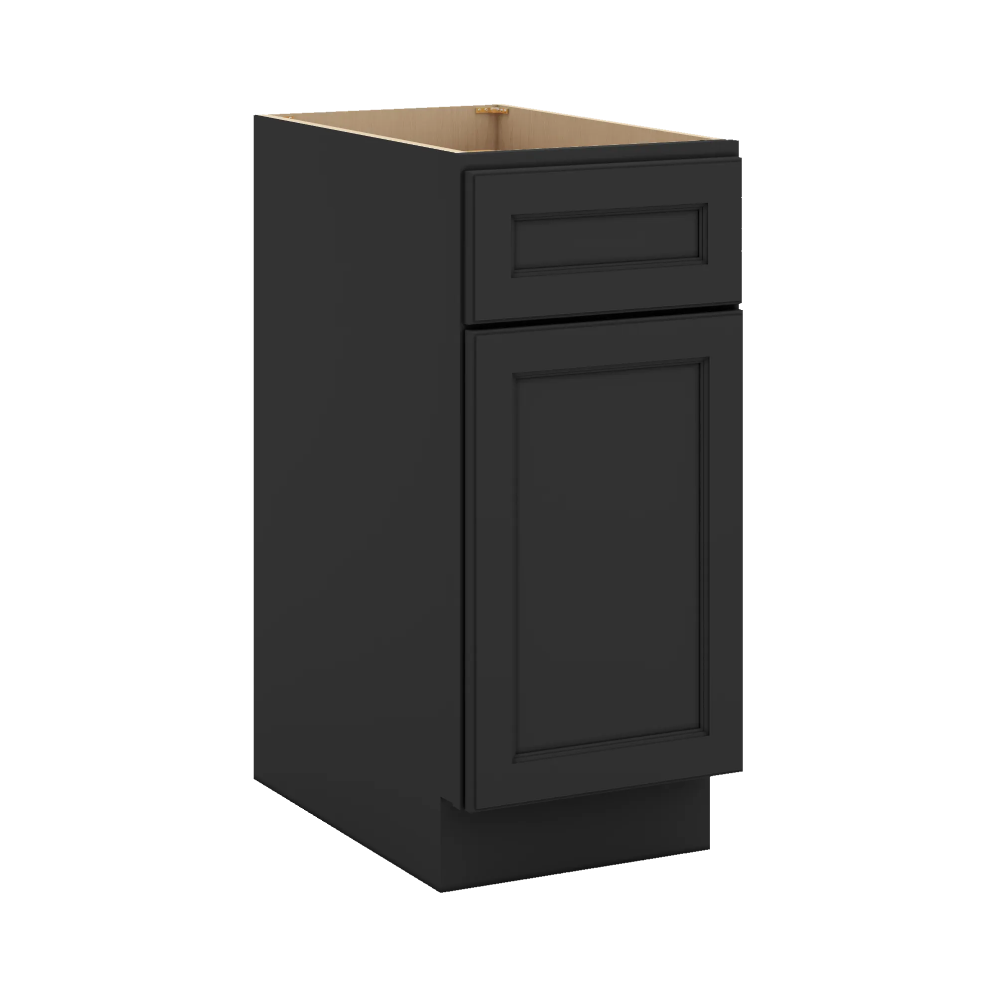 J&K Charcoal E2 Single Door Standard Base Cabinet - 15" W
