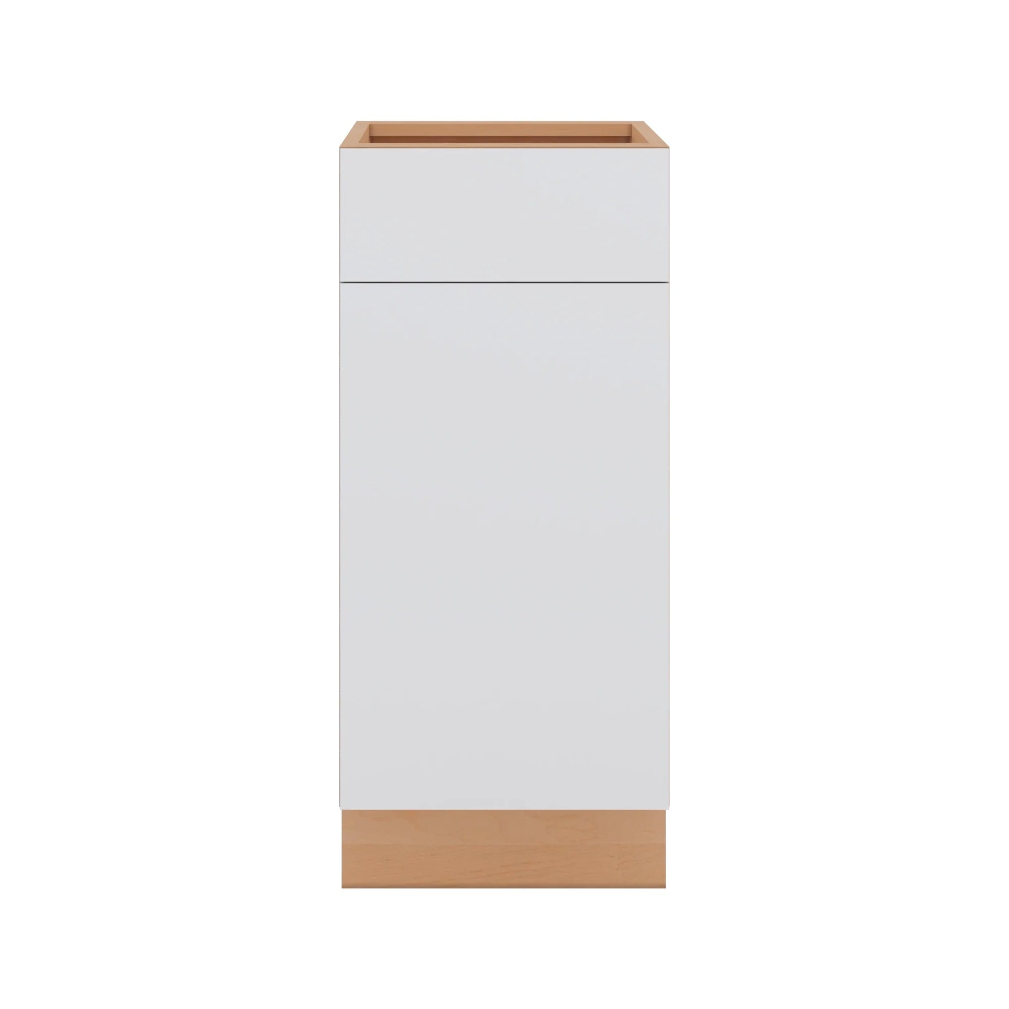 Modernform Cabinet Matte White 15" W X 34 1/2" H X 24" D Single Door Base Cabinet