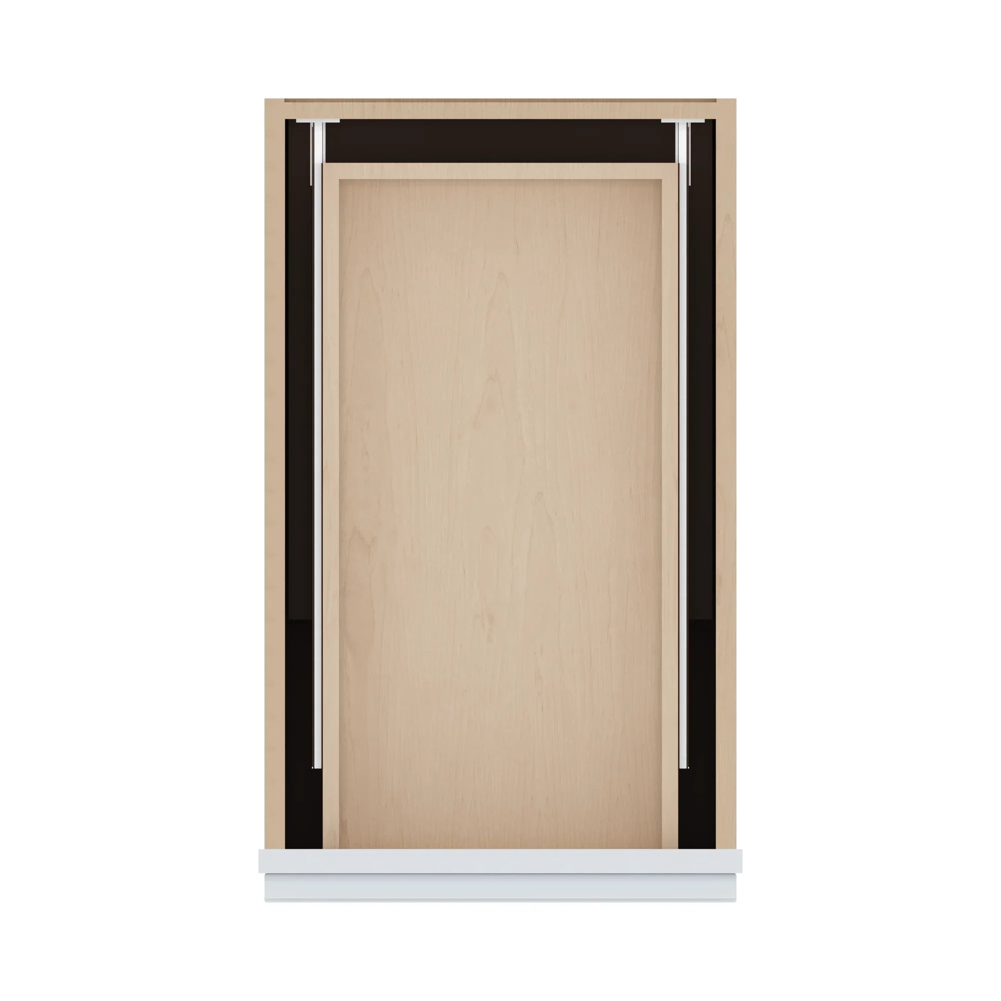J&K White Shaker S8 Single Door Standard Base Cabinet 15" W