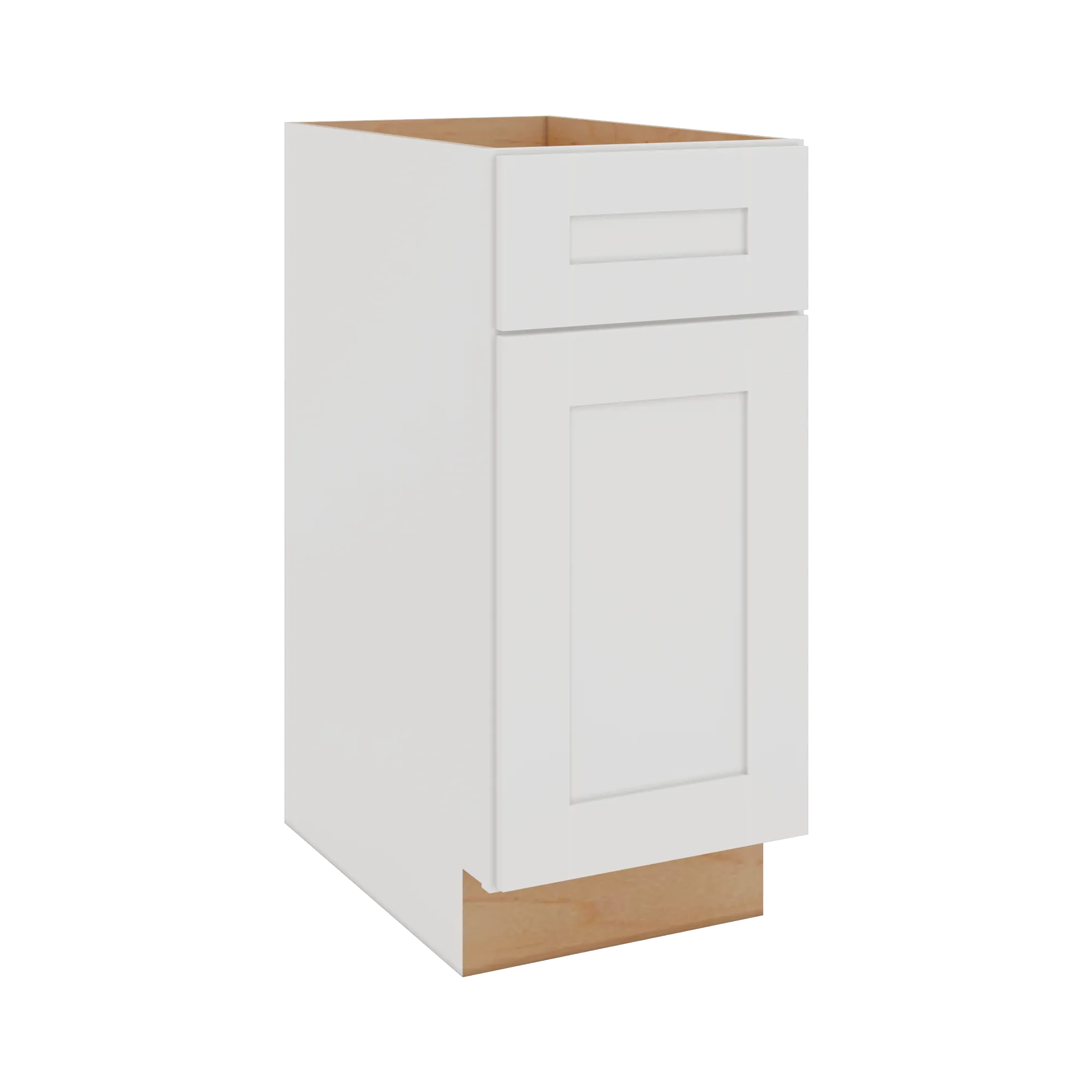 Modernform Cabinet White Shaker 15" W X 34 1/2" H X 24" D Single Door Base Cabinet