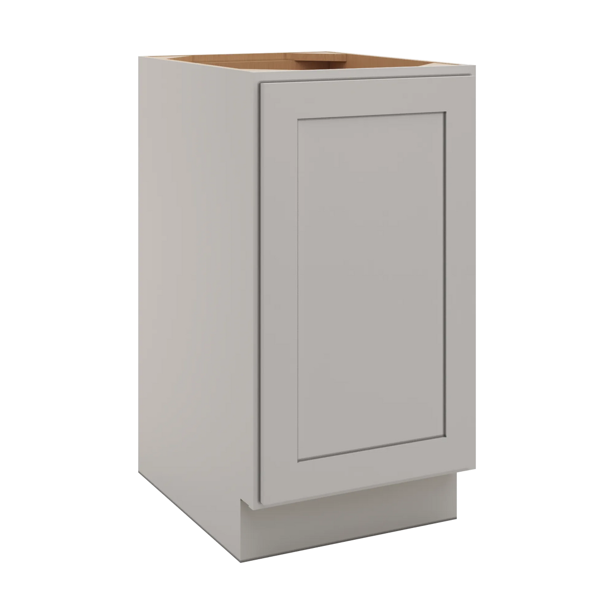 CNC Luxor 5-Piece Misty Grey 18" W Full Height Single Door Base Cabinet W/ 1 Pullout Shelf