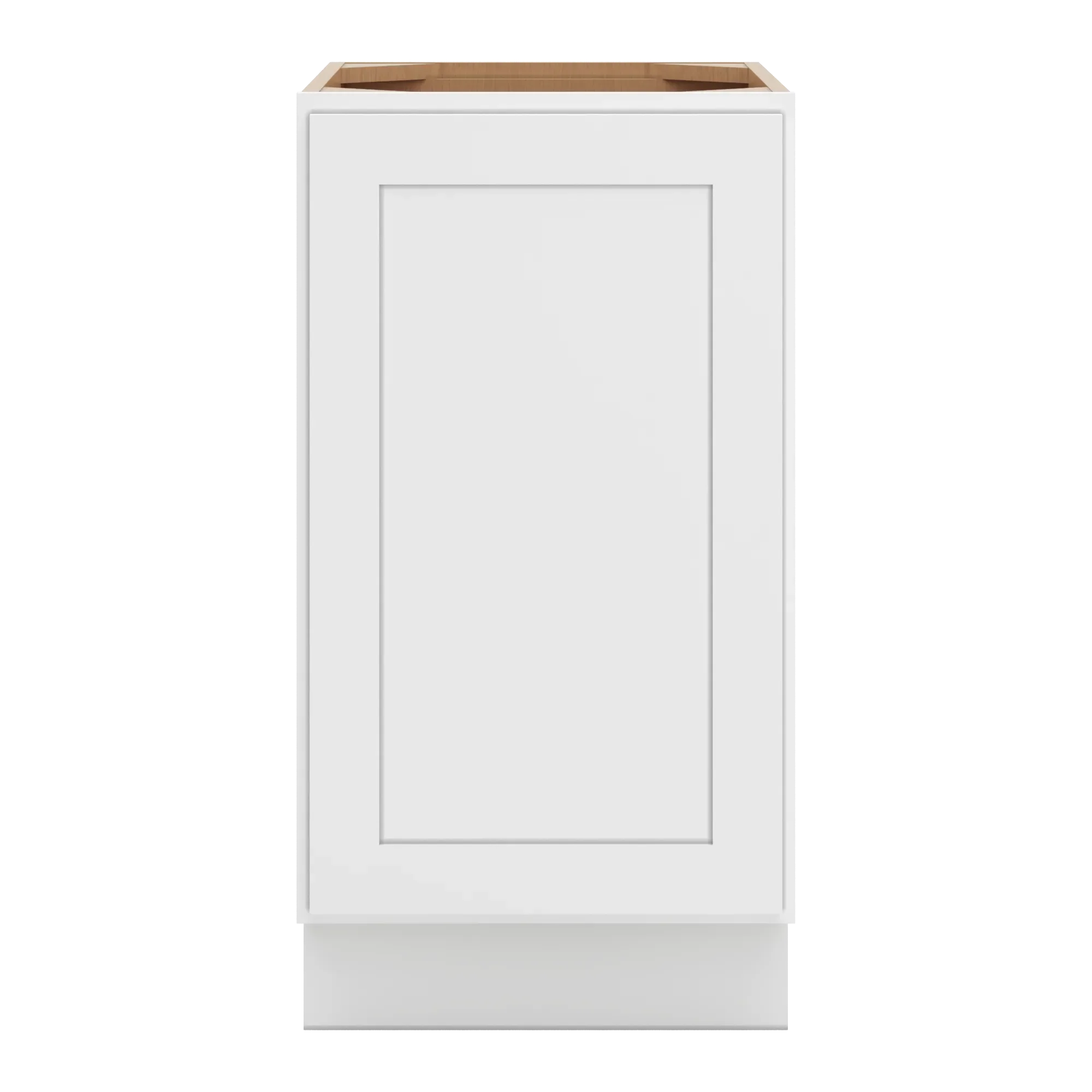 cnc luxor 5 piece white 18 w full height single door base cabinet w 2 pullout shelf