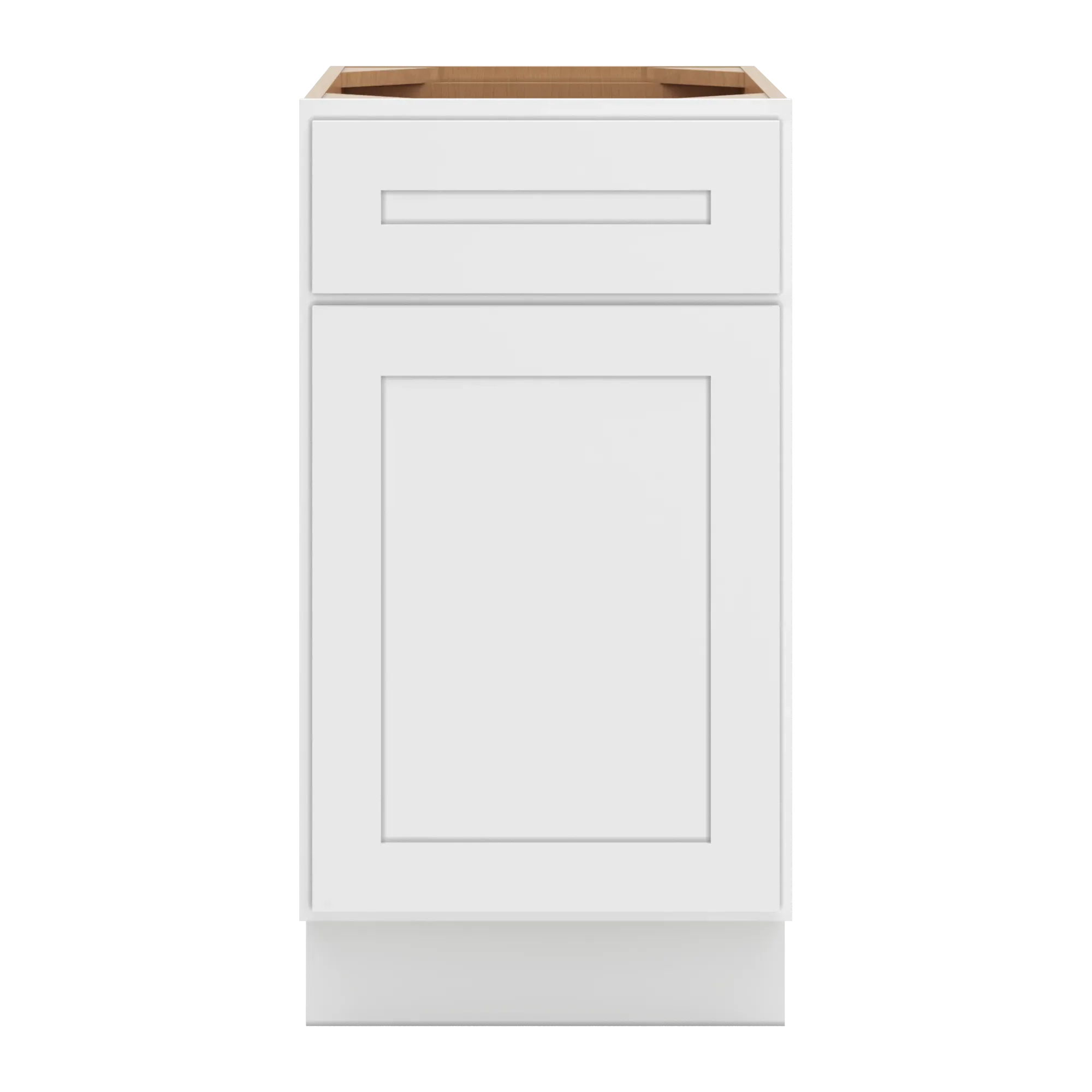 cnc luxor 5 piece white 18 w single door base cabinet w 2 pullout shelf