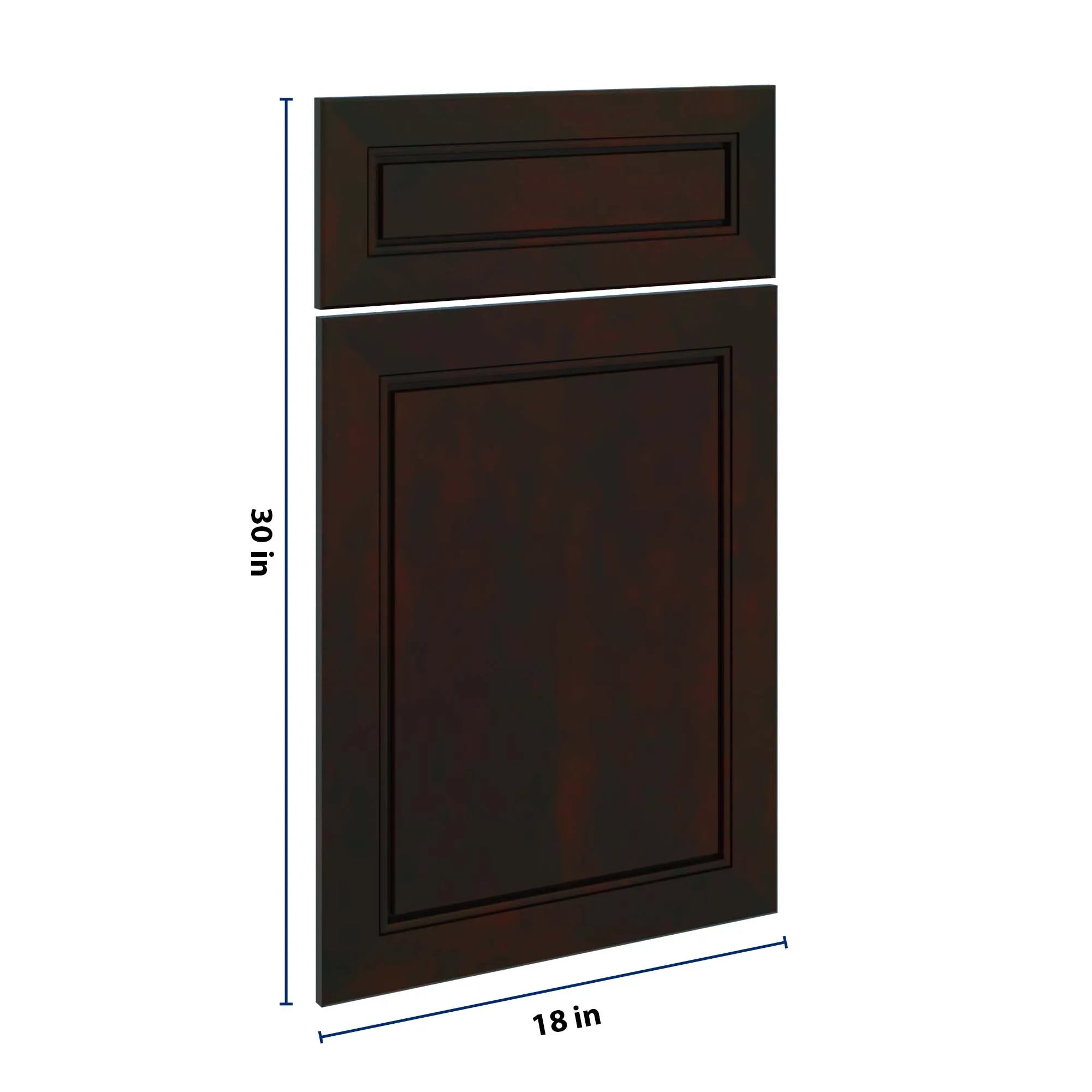 J&K Espresso K8 Dummy Door & Drawer w/Frame 18" W x 30" H