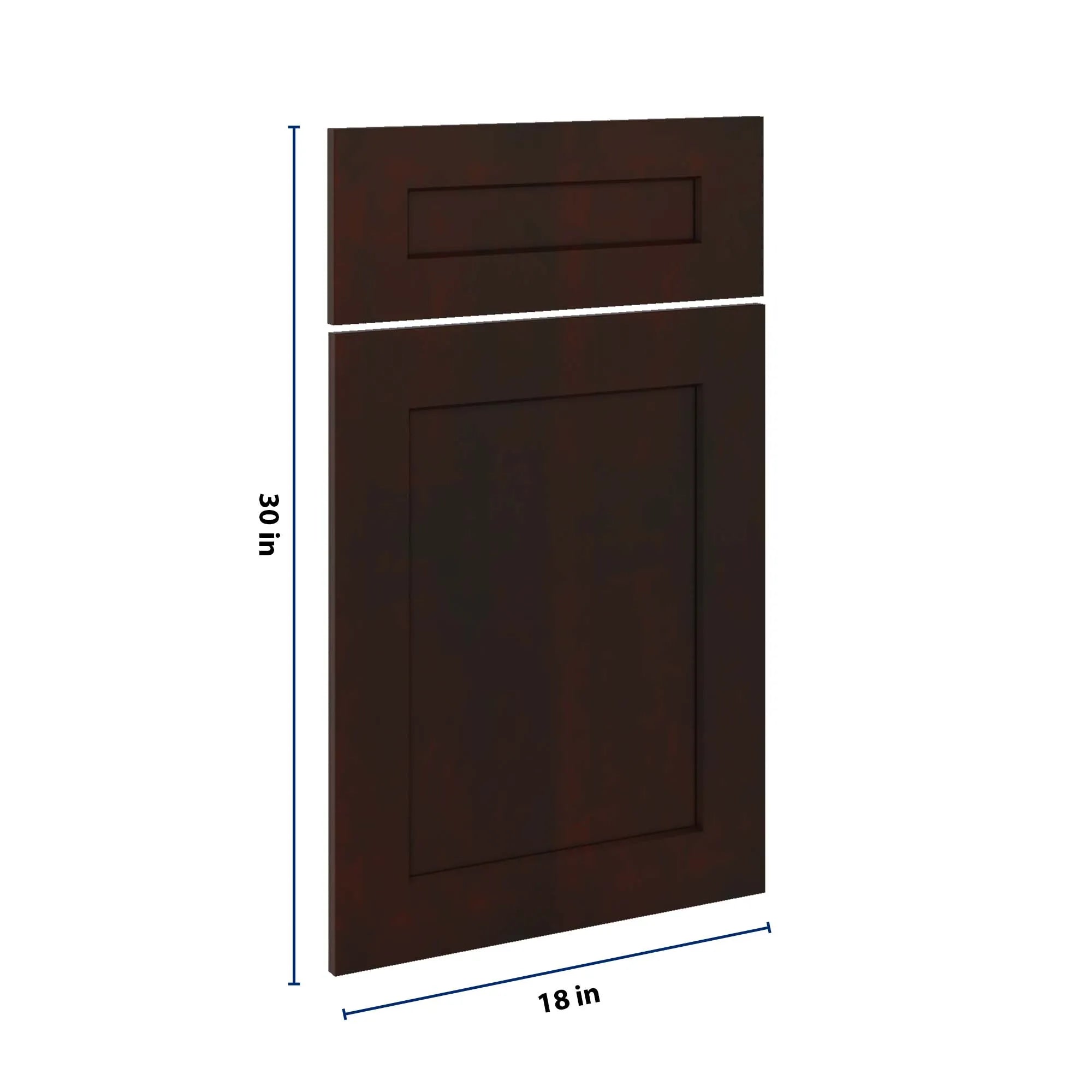 J&K Java Coffee S1 Dummy Door & Drawer w/Frame 18" W x 30" H
