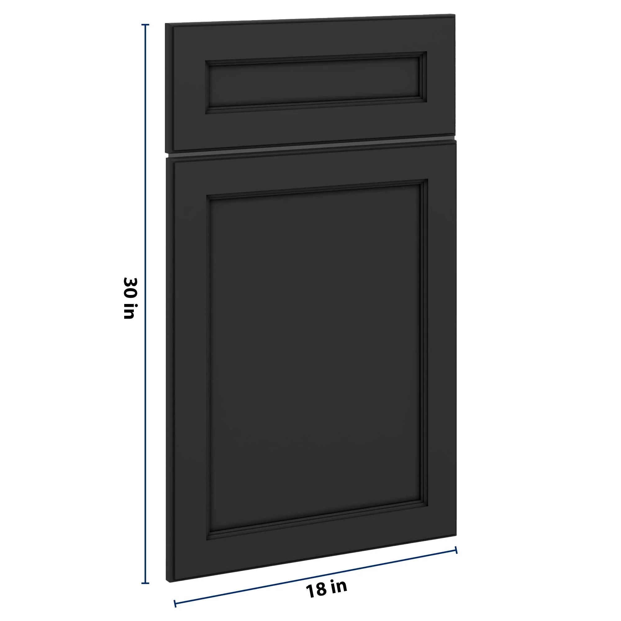J&K Charcoal E2 Dummy Door & Drawer w/Frame 18" W x 30" H