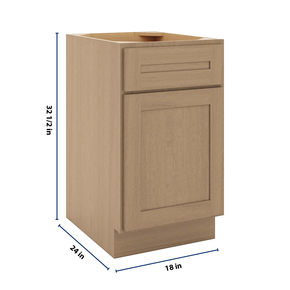 CNC Luxor 5-Piece Harvest 18" W X 32 1/2" H Single Door Base Cabinet