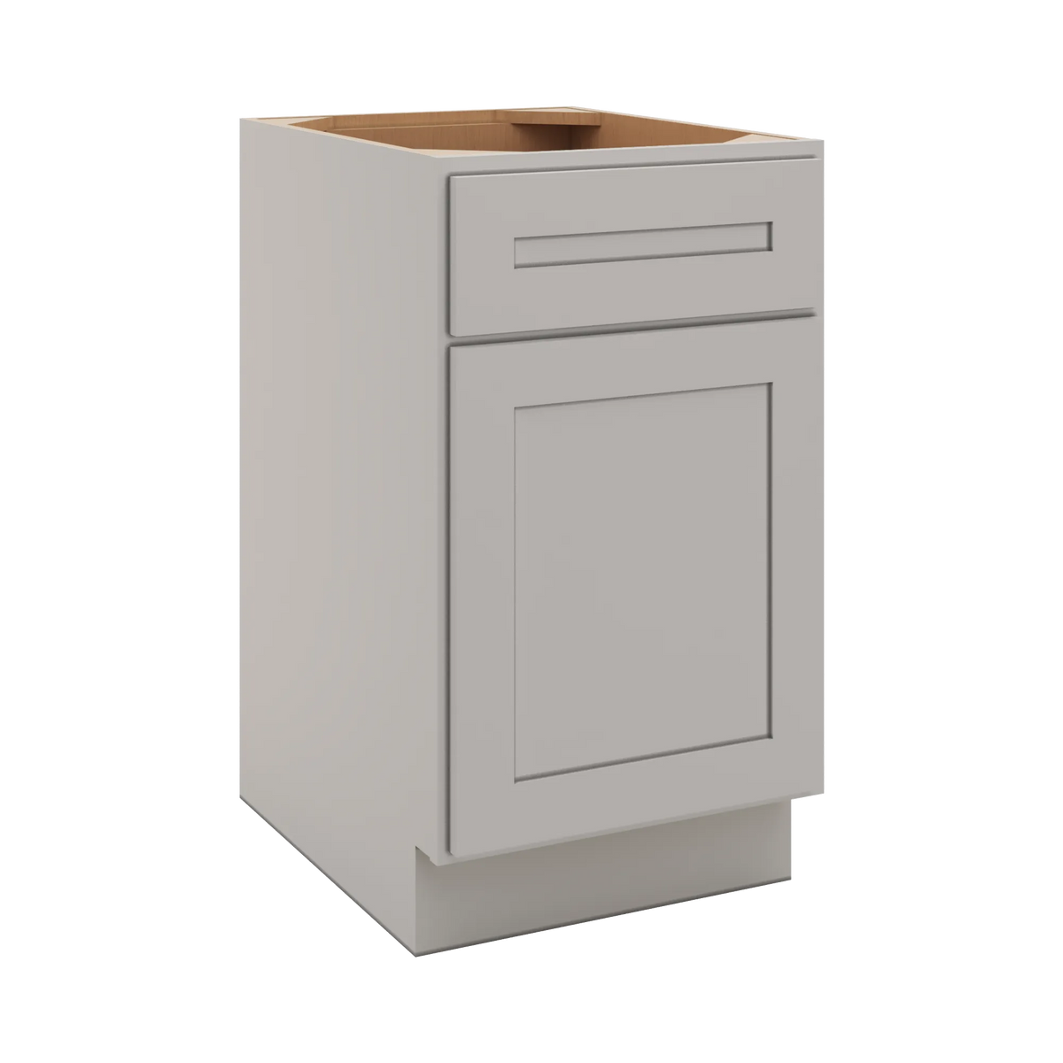 CNC Luxor 5-Piece Misty Grey 18" W X 32 1/2" H Single Door Base Cabinet
