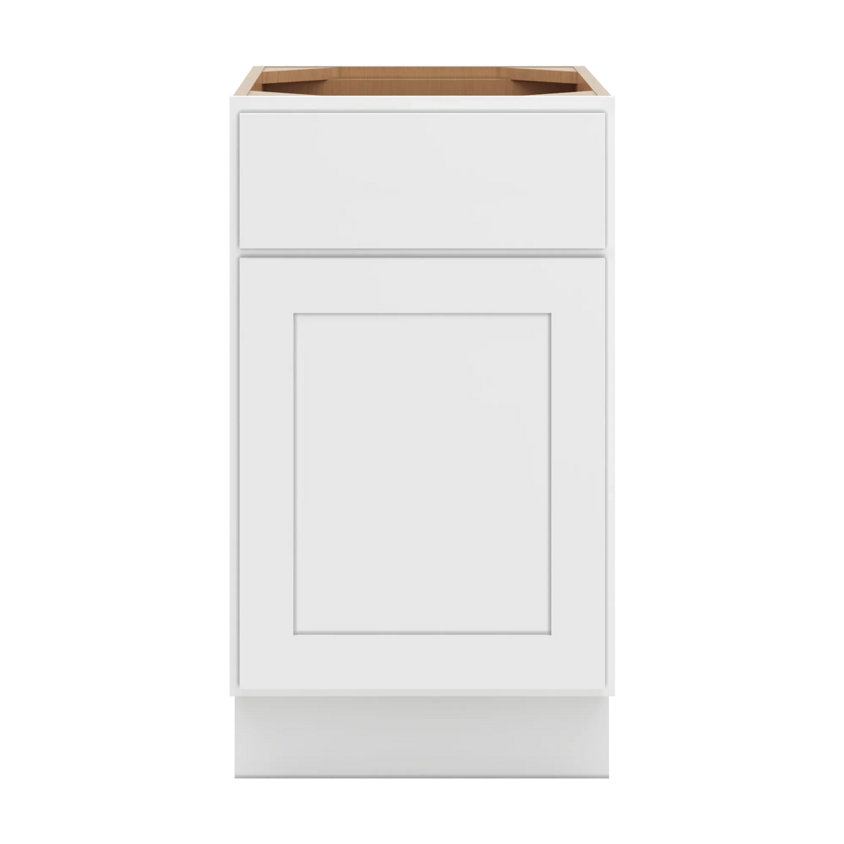 cnc luxor white 18 w x 32 1 2 h single door base cabinet