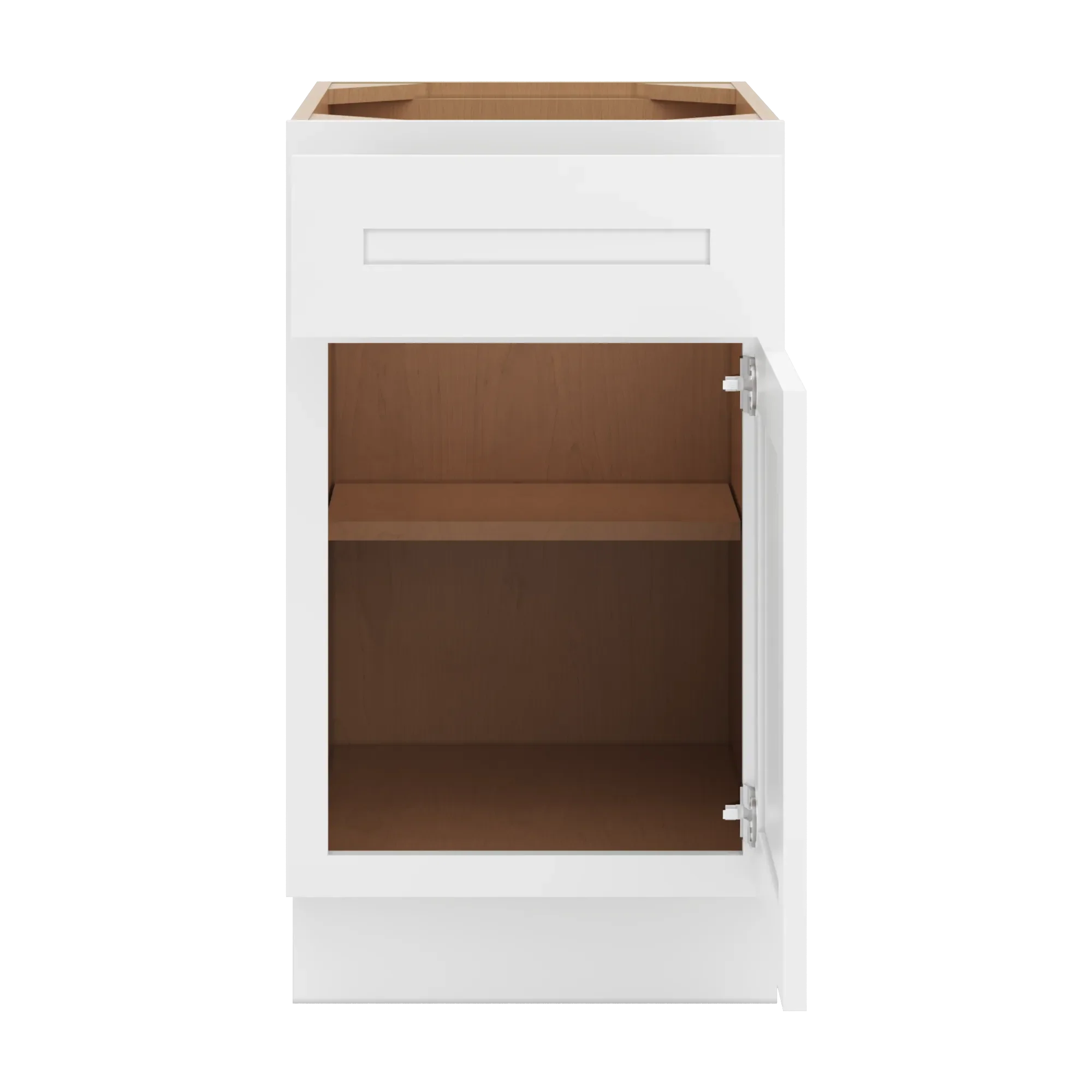 cnc luxor 5 piece white 18 w x 32 1 2 h 3 drawer base cabinet