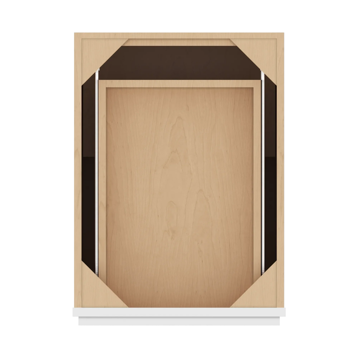 cnc luxor white 18 w single door base cabinet