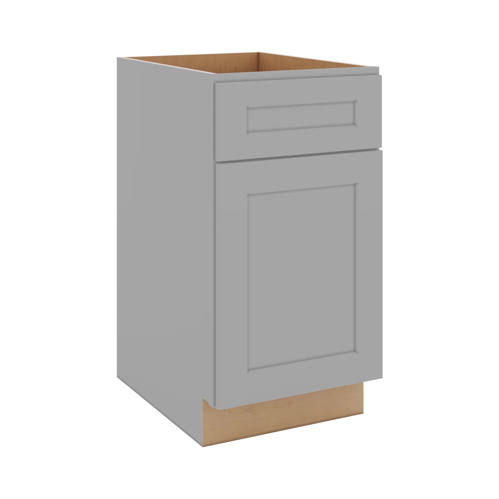 J&K Castle Grey S5 Single Door Standard Base Cabinet - 18" W