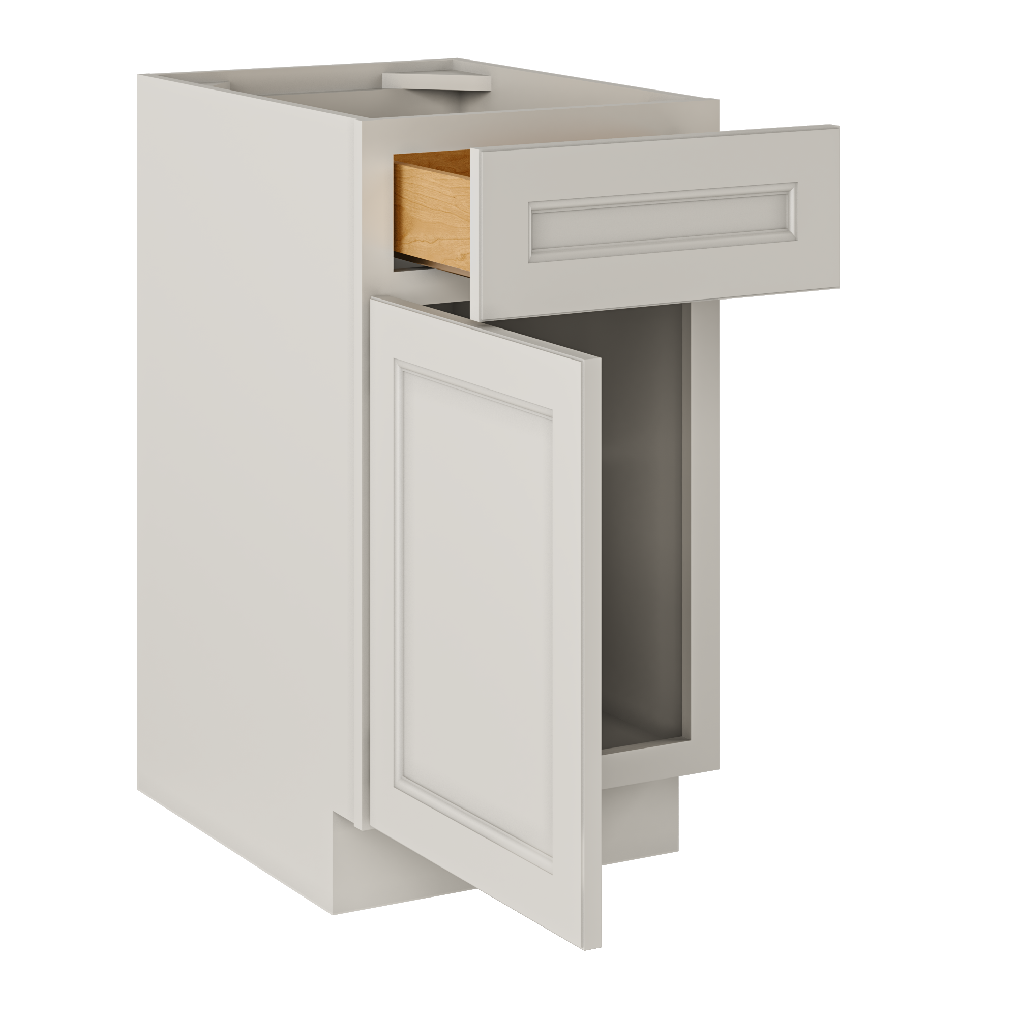 Base Single Door One Drawer 18" Wide Milan Slate Cabinet