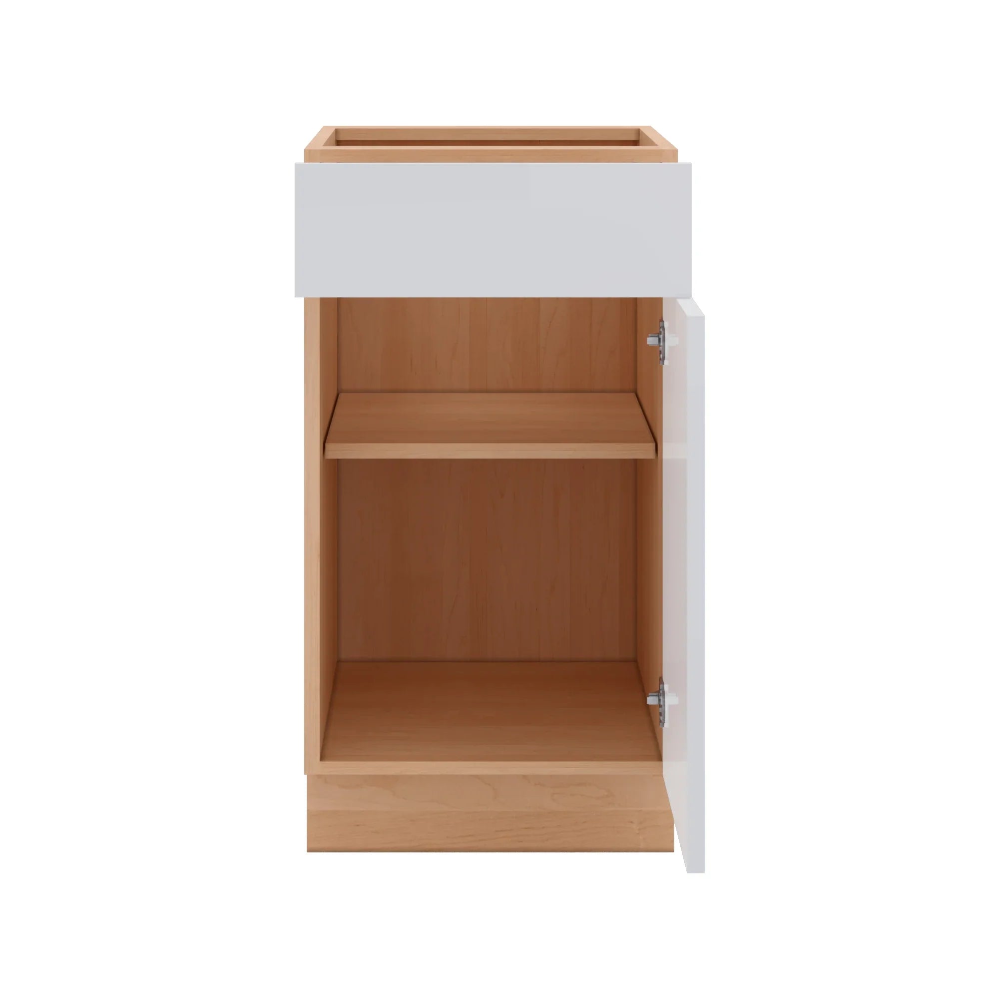 Modernform Cabinet Gloss White 18" W X 34 1/2" H X 24" D Single Door Base Cabinet