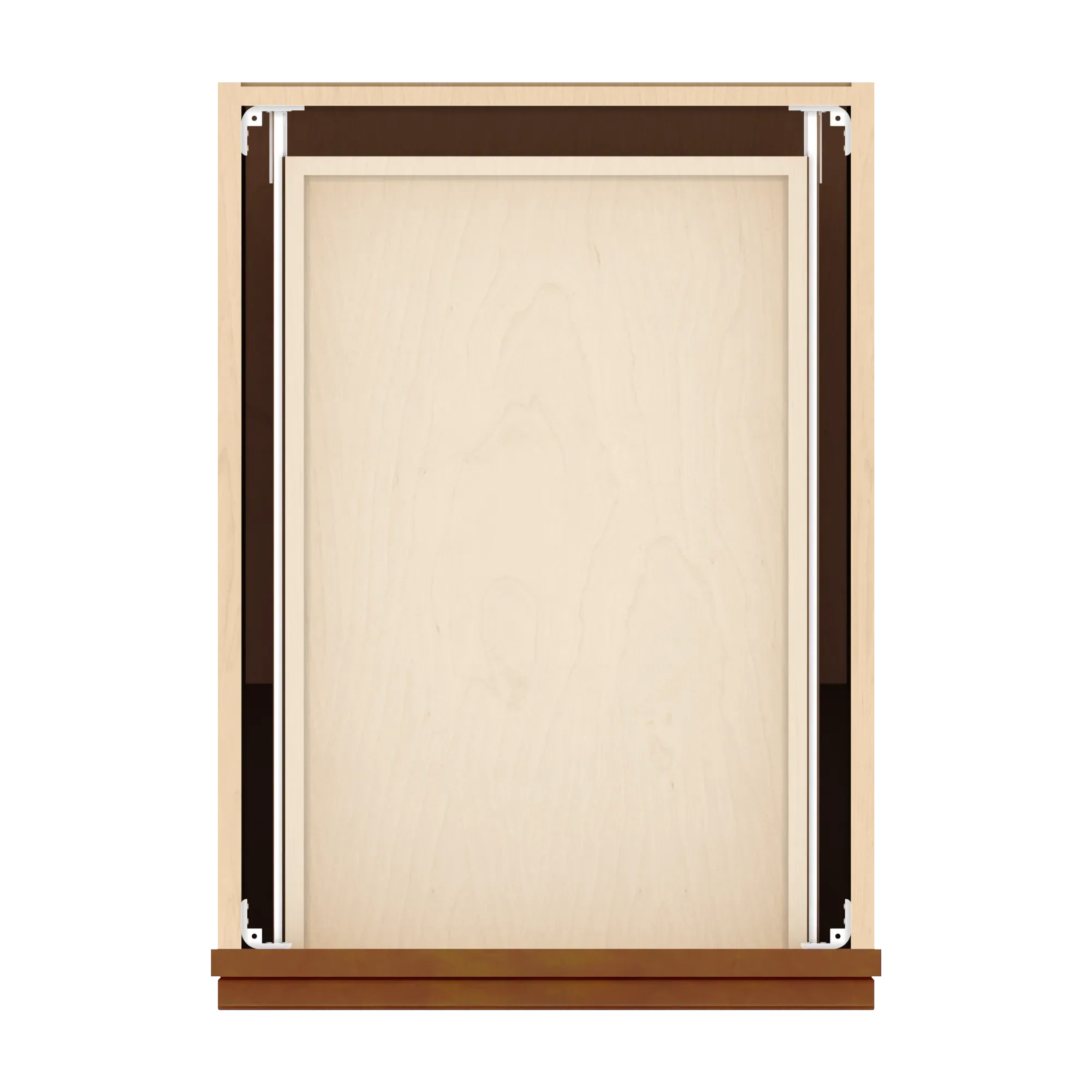 j k mocha glazed k10 single door standard base cabinet 18 w