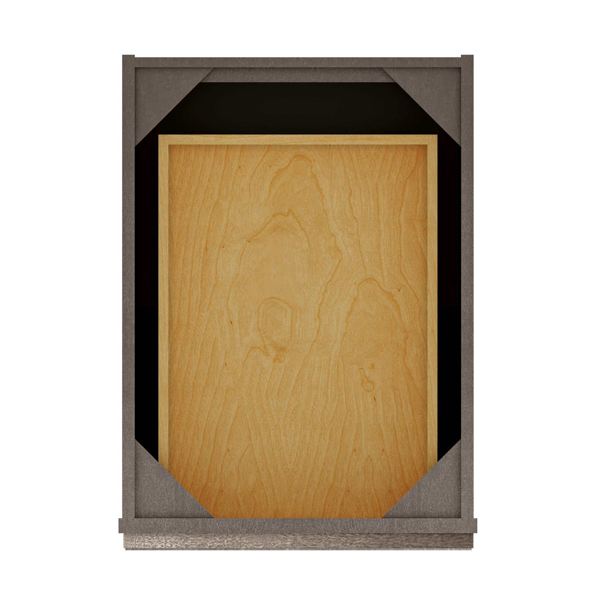 Base Single Door One Drawer 18" Wide Milan Slate Cabinet