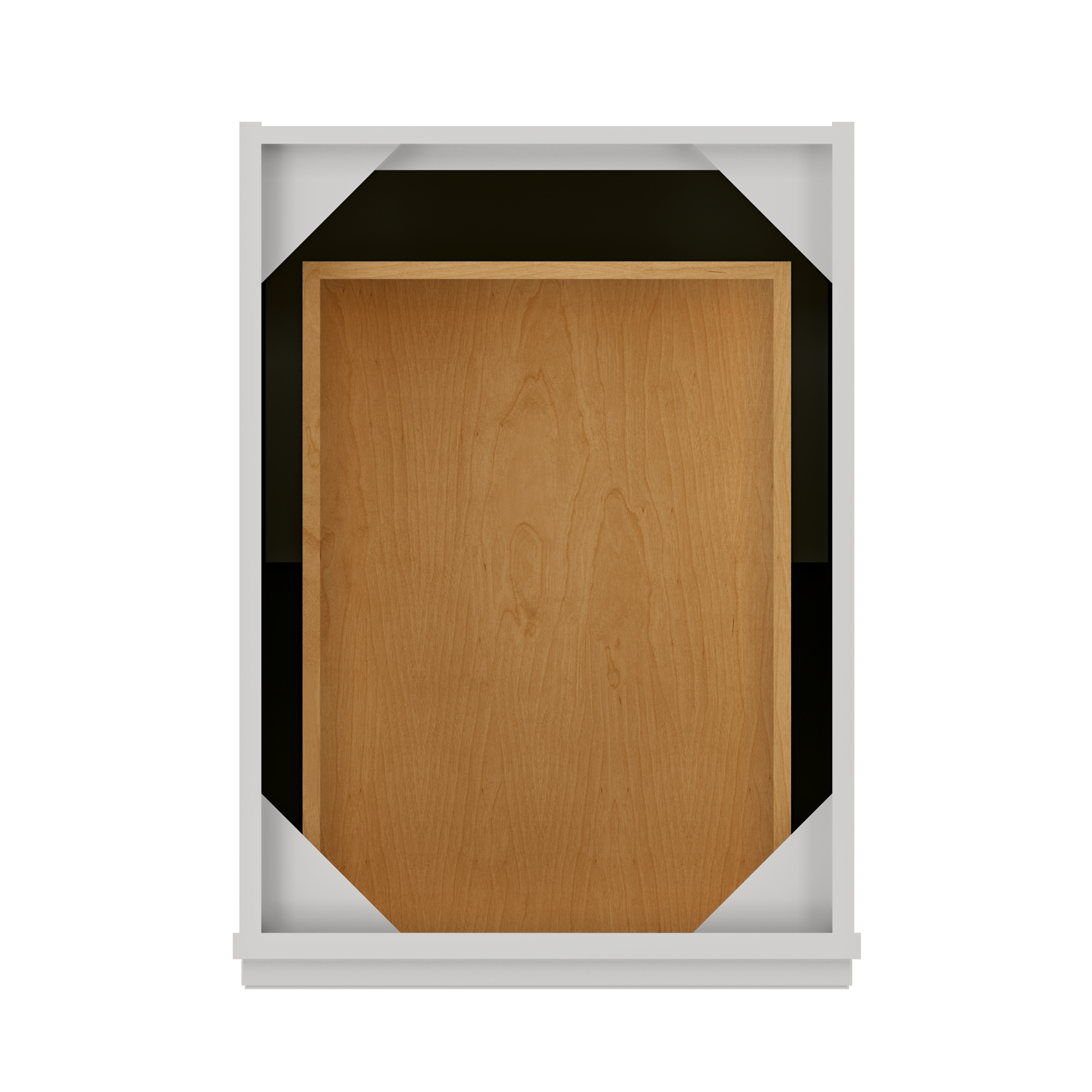 Base Single Door One Drawer 18" Wide Milan Slate Cabinet