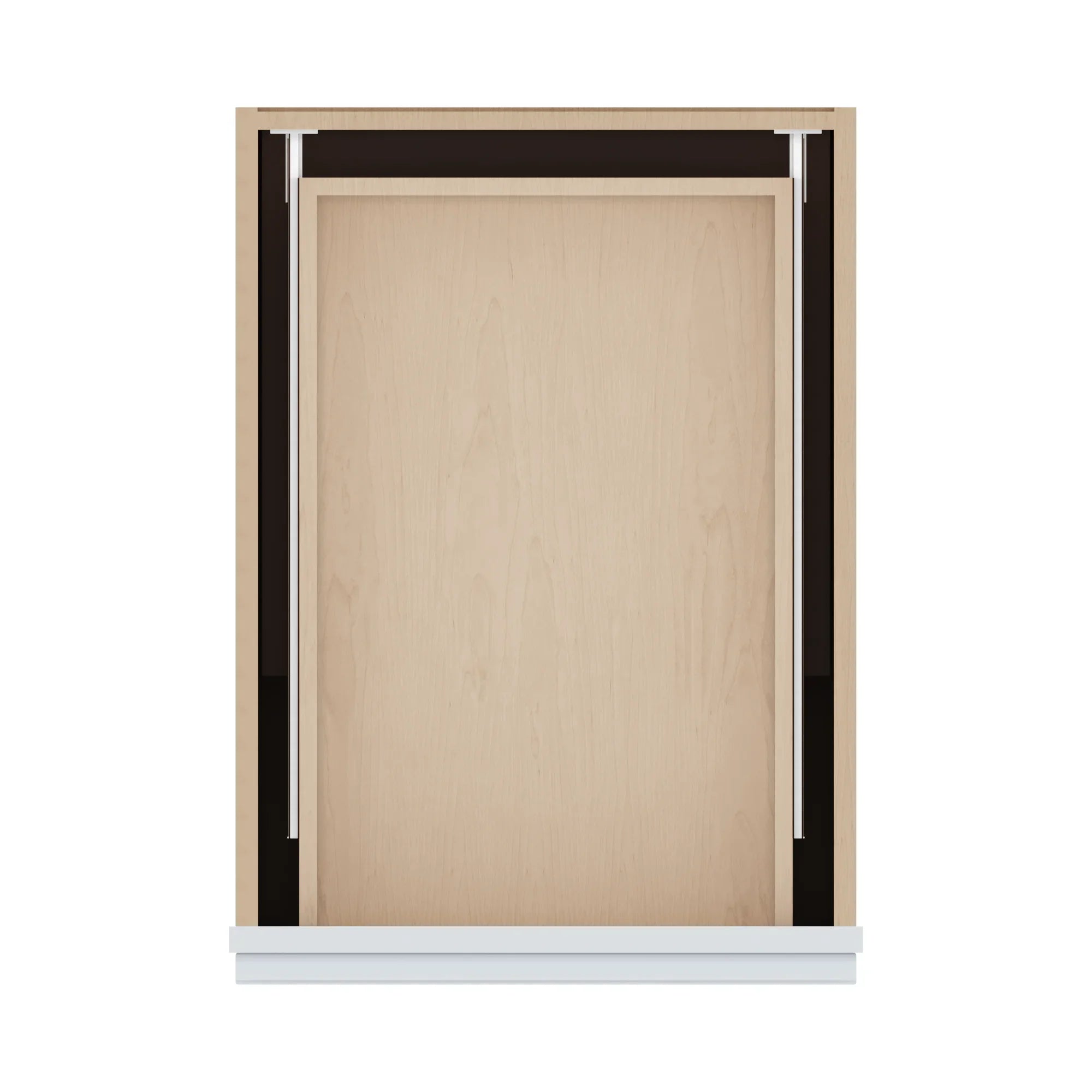 J&K White Shaker S8 Single Door Standard Base Cabinet 18" W