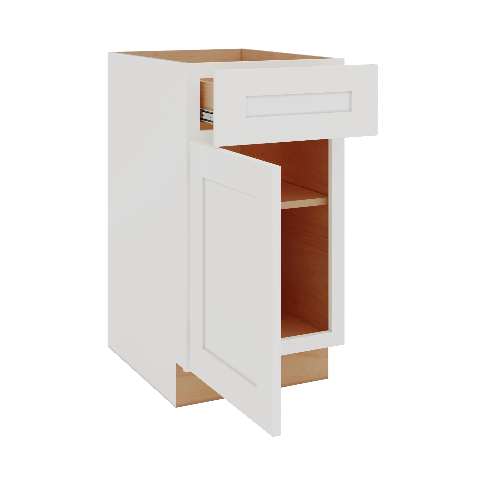 Modernform Cabinet White Shaker 18" W X 34 1/2" H X 24" D Single Door Base Cabinet