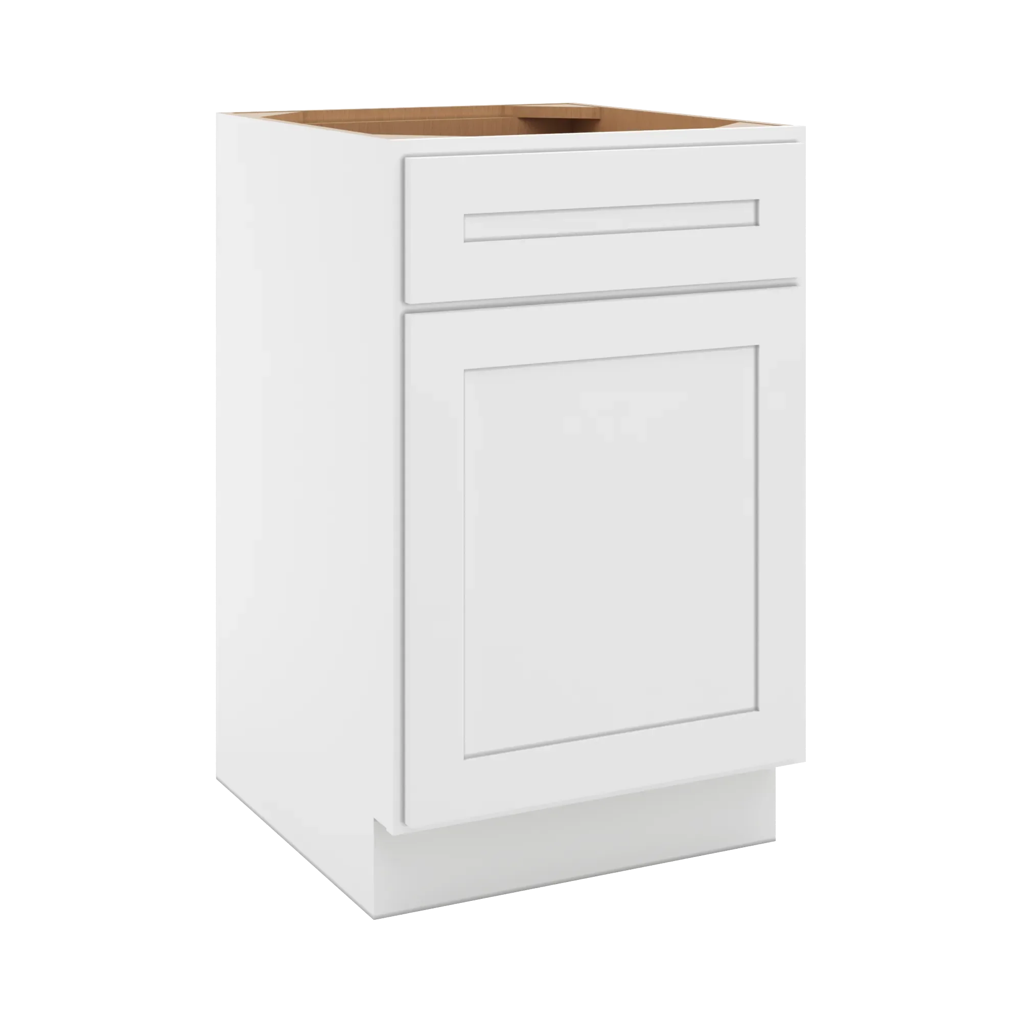 cnc luxor 5 piece white 21 w single door base cabinet w 1 pullout shelf