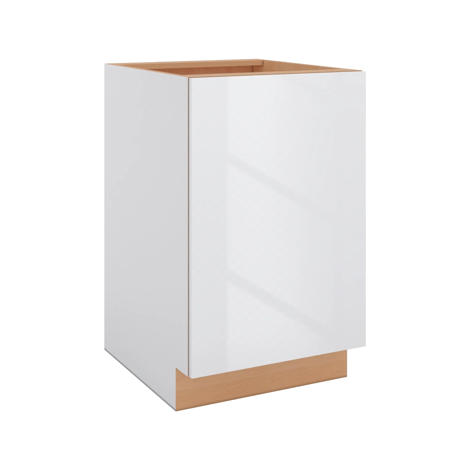Modernform Cabinet Gloss White 21" W X 34 1/2" H X 24" D Full Height Single Door Base Cabinet