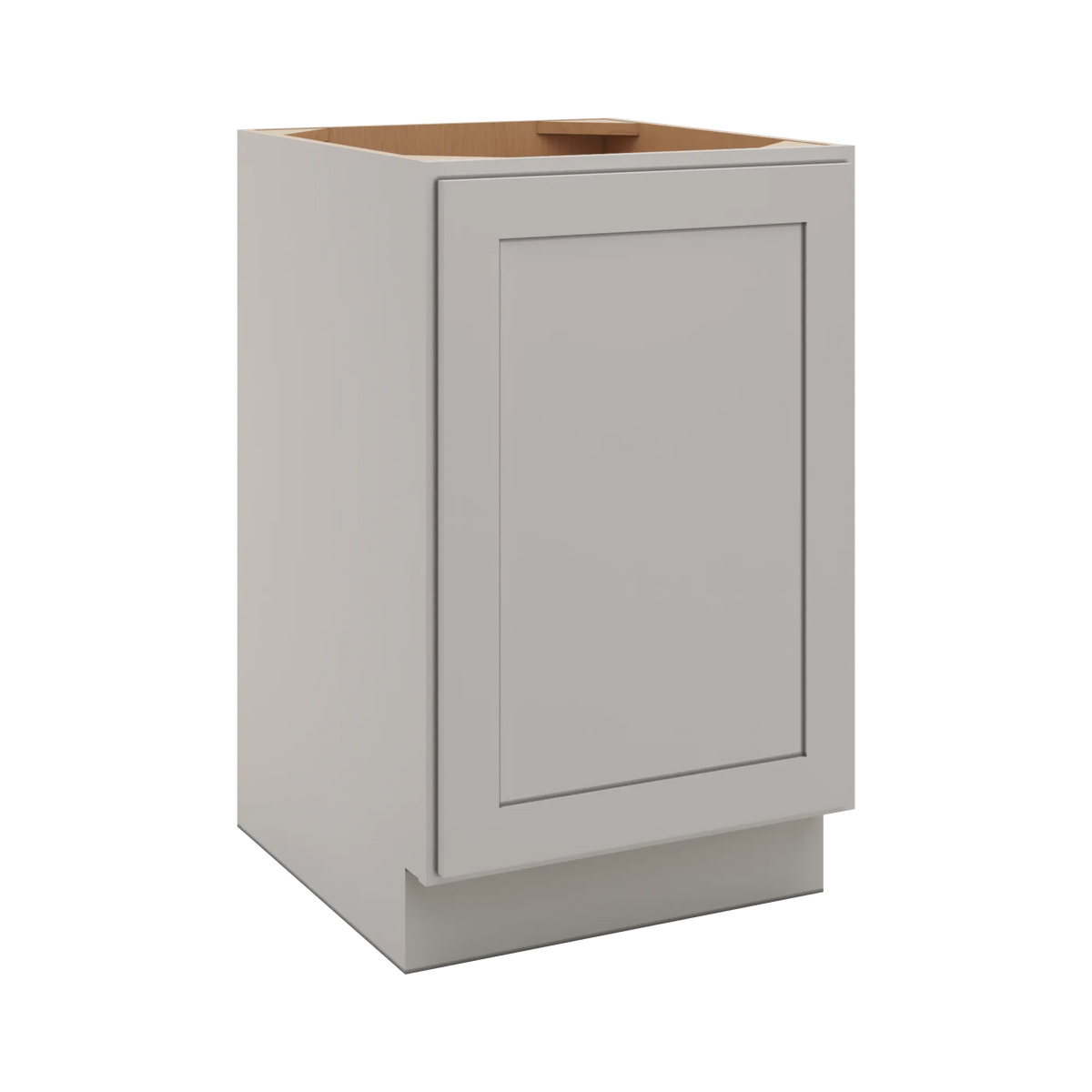 CNC Luxor 5-Piece Misty Grey 21" W Full Height Single Door Base Cabinet