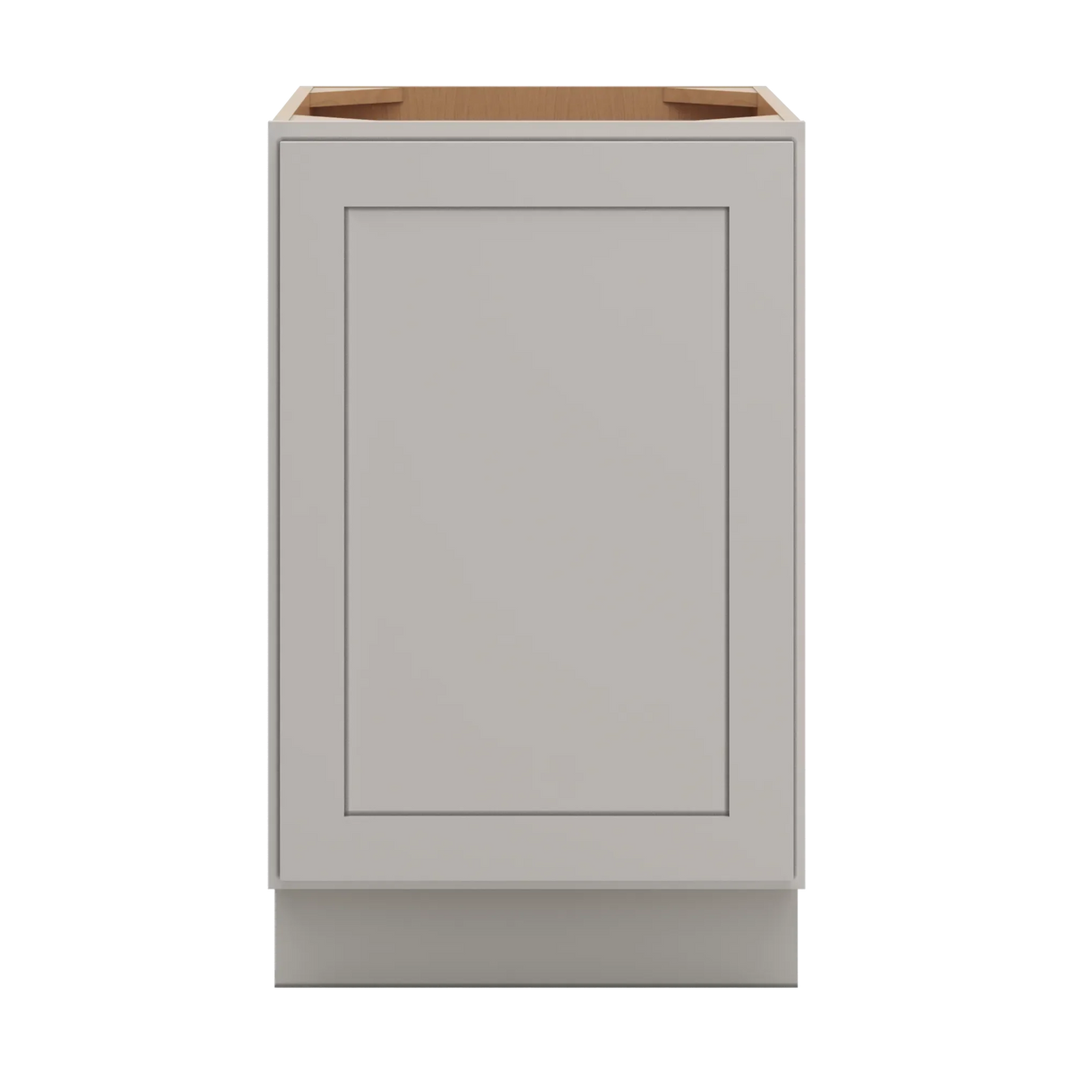 cnc luxor misty grey 21 w full height single door base cabinet