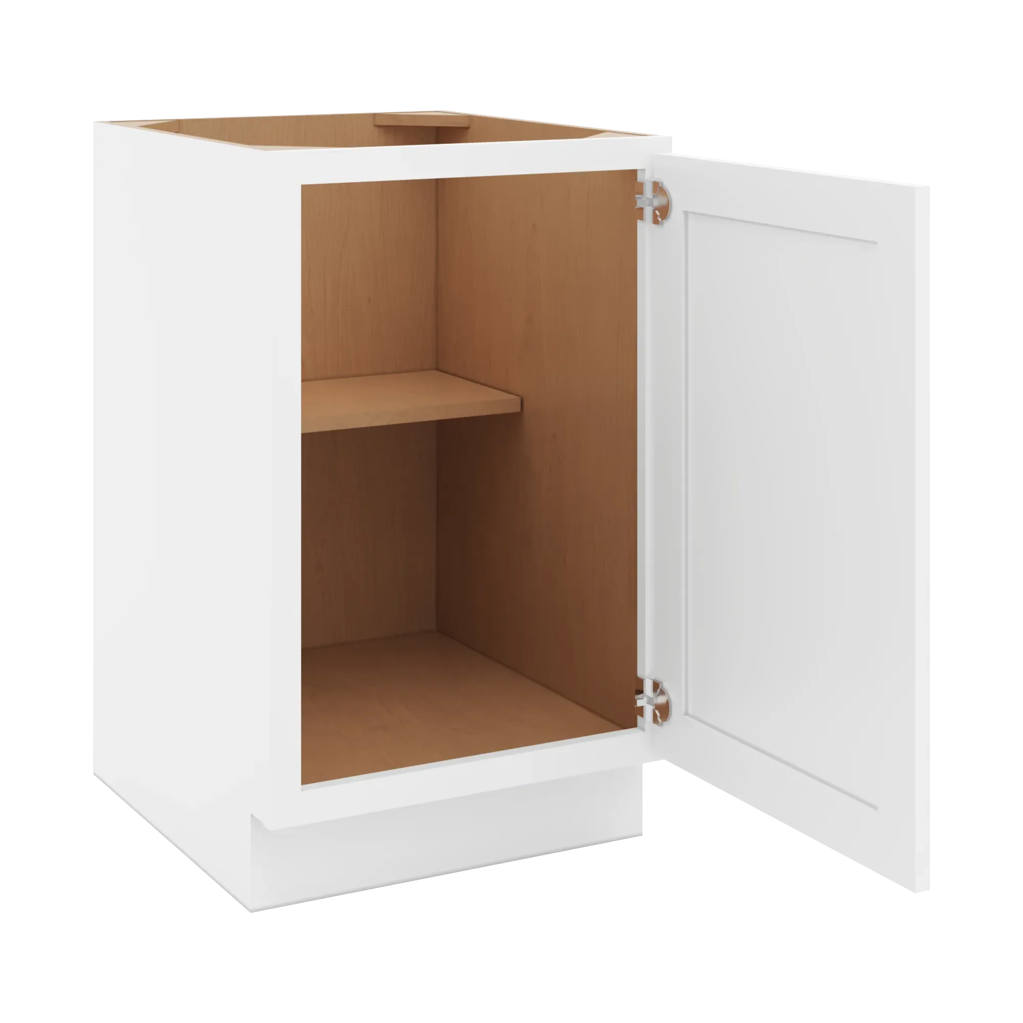 cnc luxor 5 piece white 21 w full height single door base cabinet