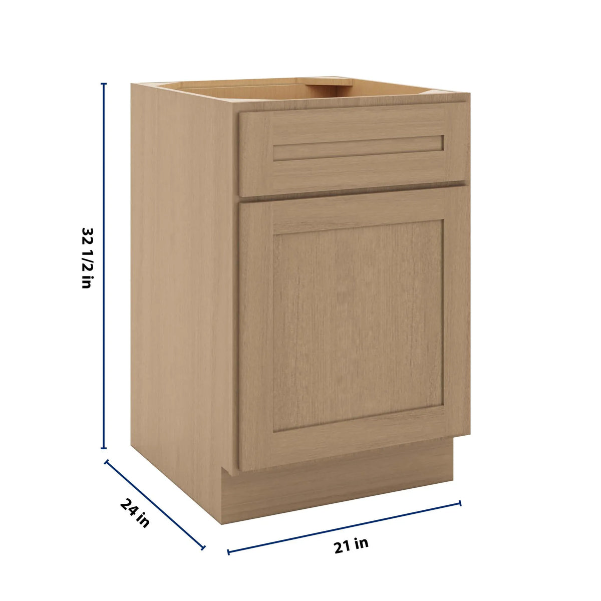 CNC Luxor 5-Piece Harvest 21" W X 32 1/2" H Single Door Base Cabinet
