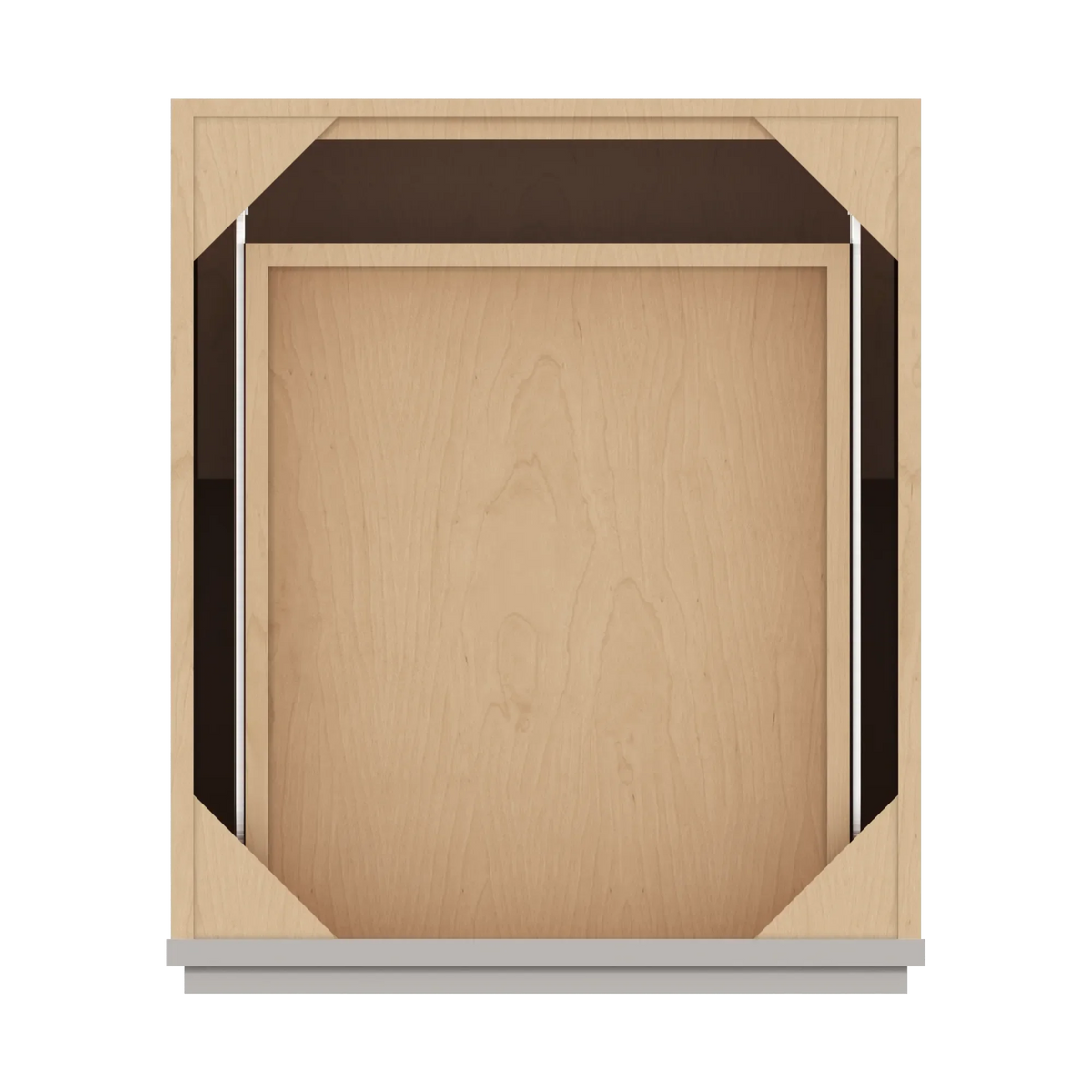 cnc luxor misty grey 21 w x 32 1 2 h single door base cabinet