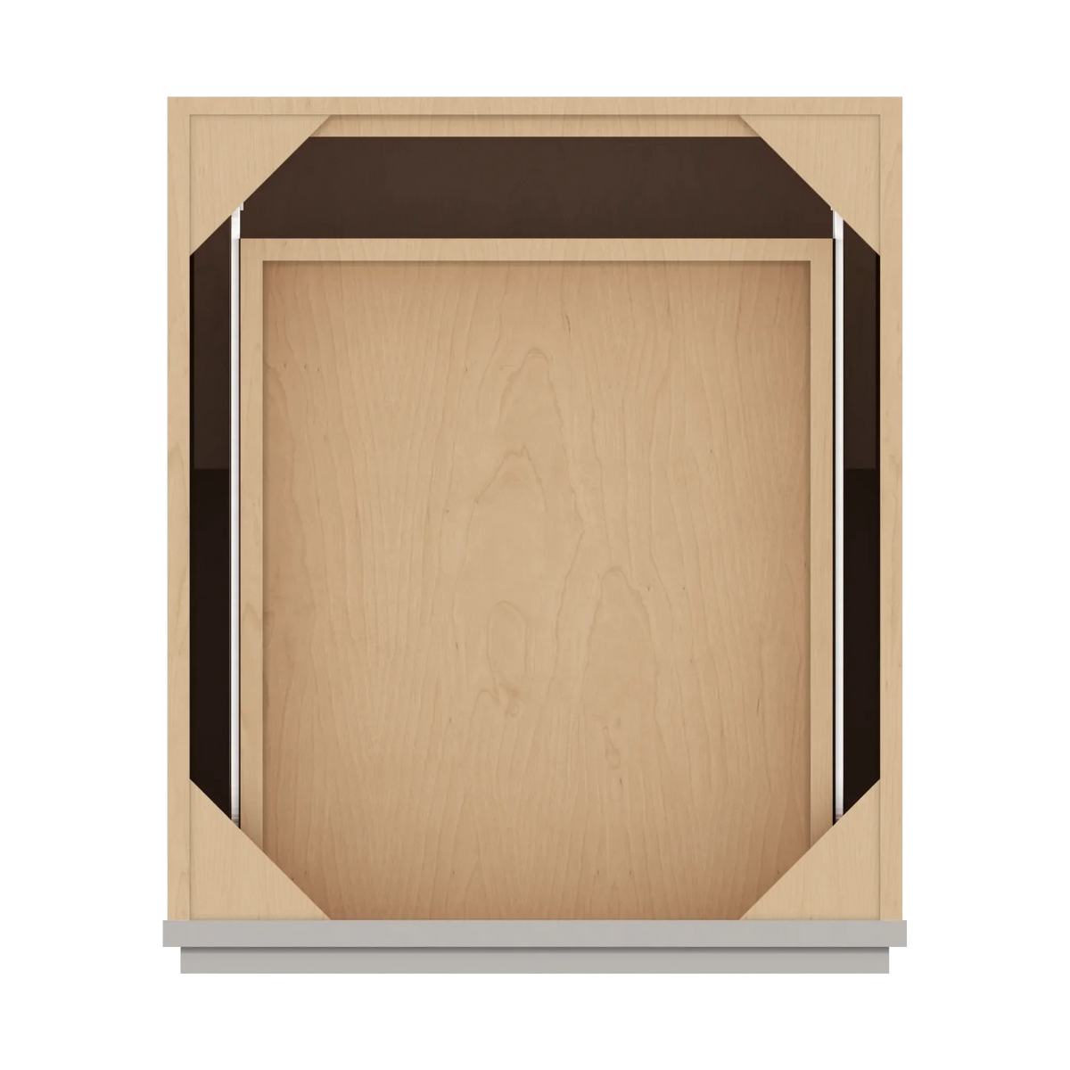 cnc luxor misty grey 21 w single door base cabinet