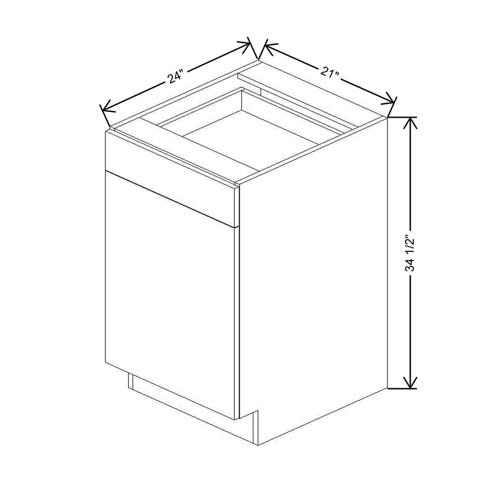 CNC Luxor Harvest 21" W Single Door Base Cabinet