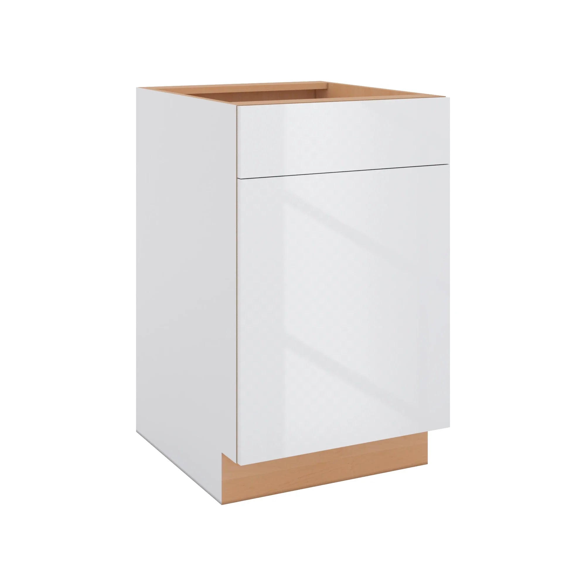Modernform Cabinet Gloss White 21" W X 34 1/2" H X 24" D Single Door Base Cabinet