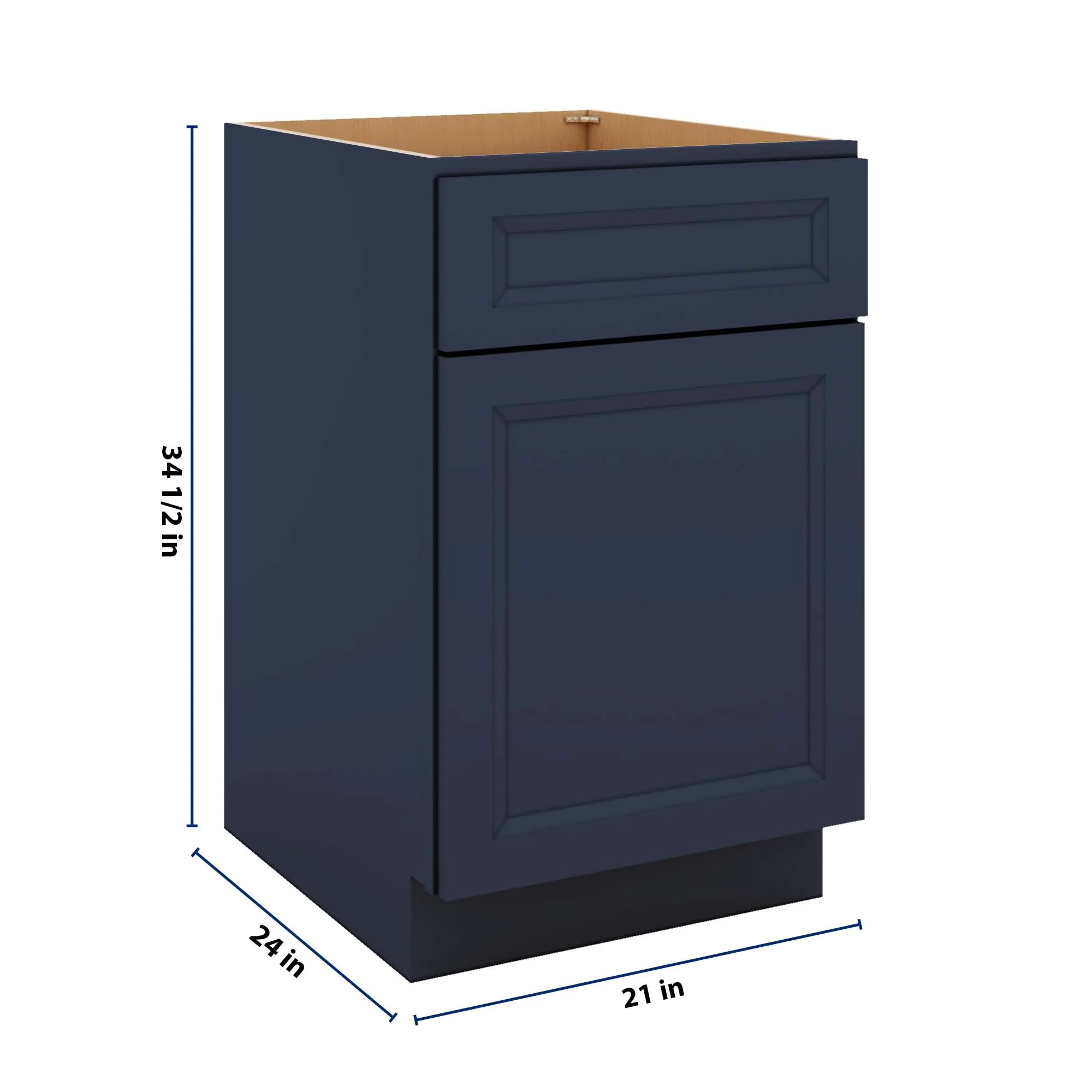 J&K Naval B7 Single Door Standard Base Cabinet - 21" W