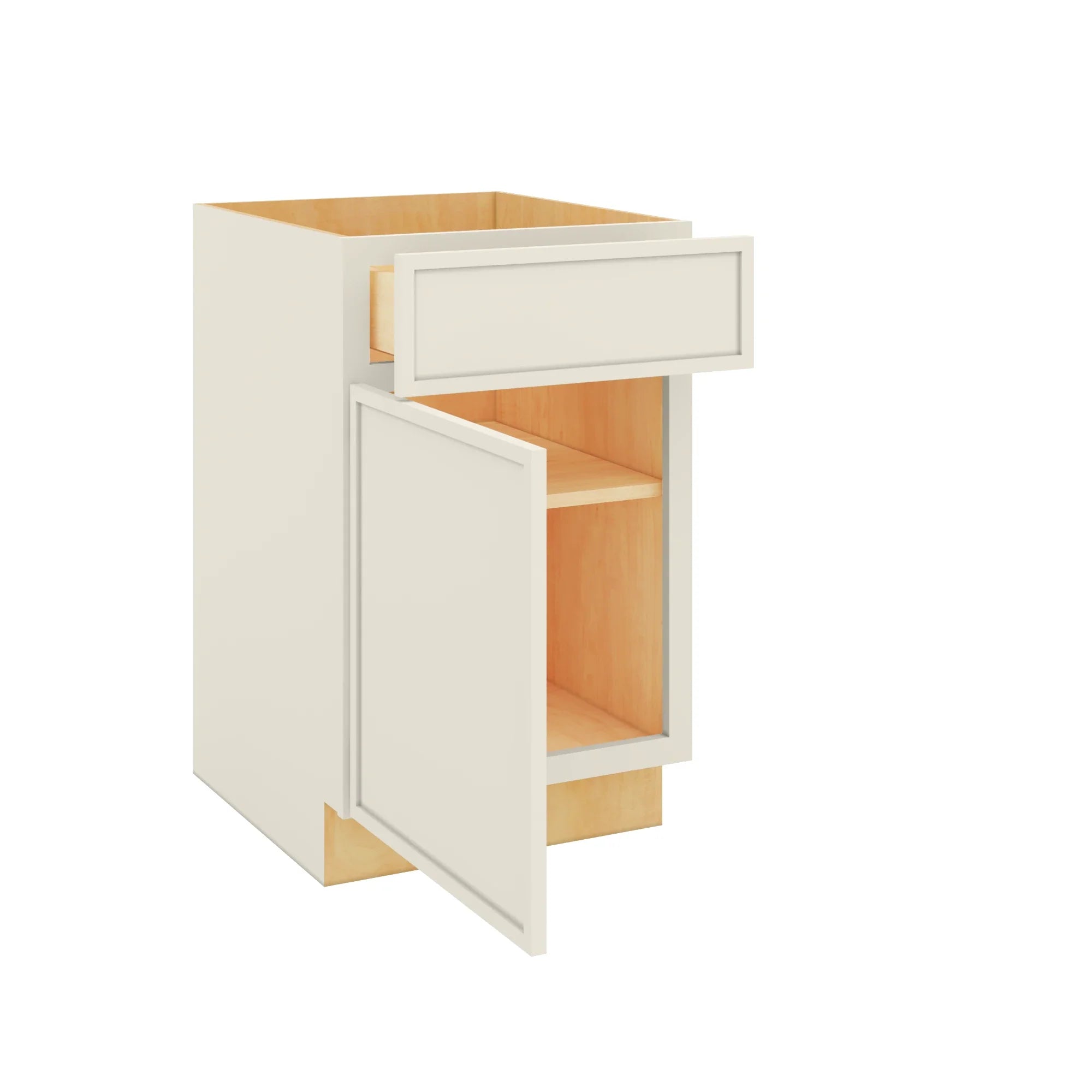 Modernform Cabinet Slim Dove White 21" W X 34 1/2" H X 24" D Single Door Base Cabinet