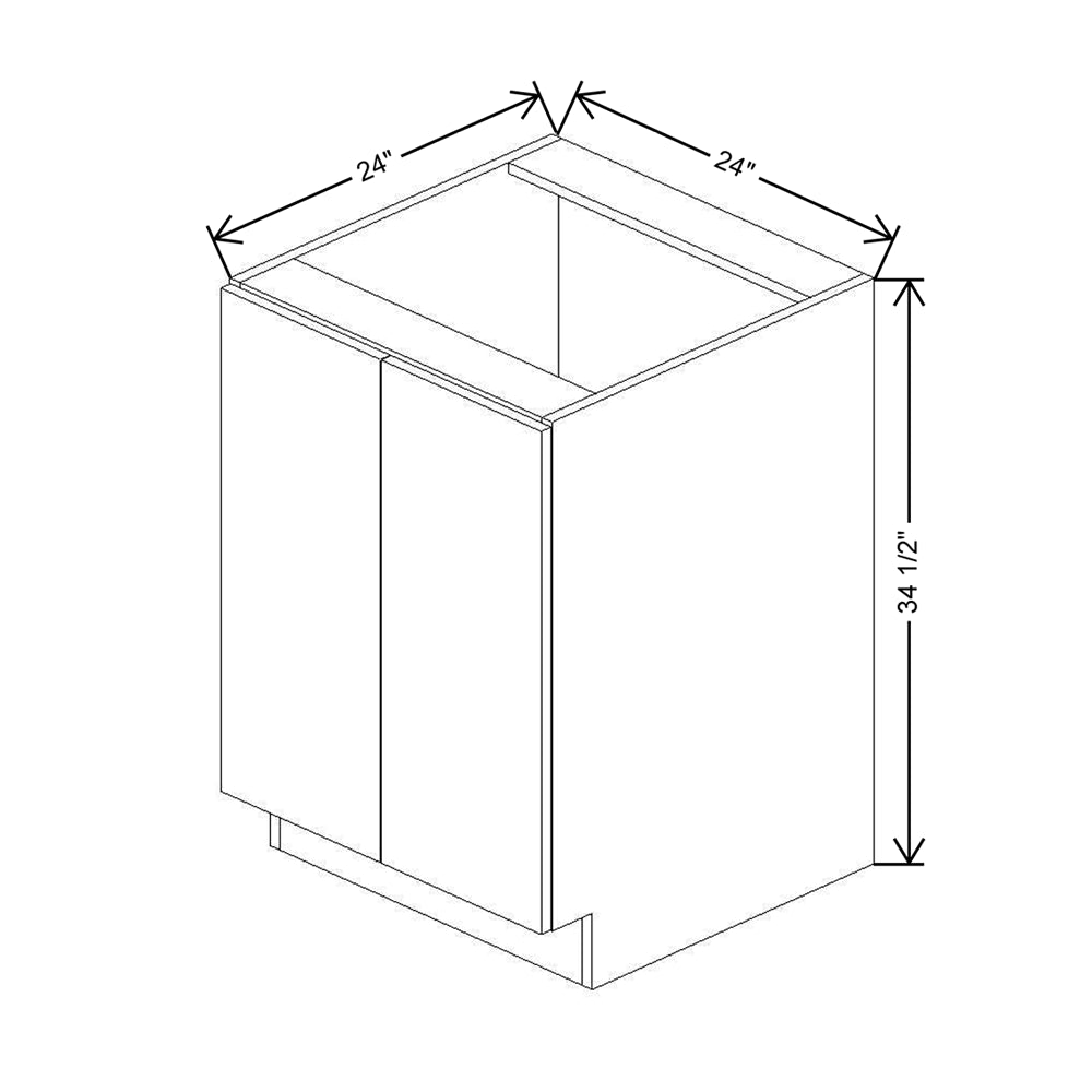 CNC Luxor Harvest 24" W Full Height Double Door Base Cabinet W/ 1 Pullout Shelf